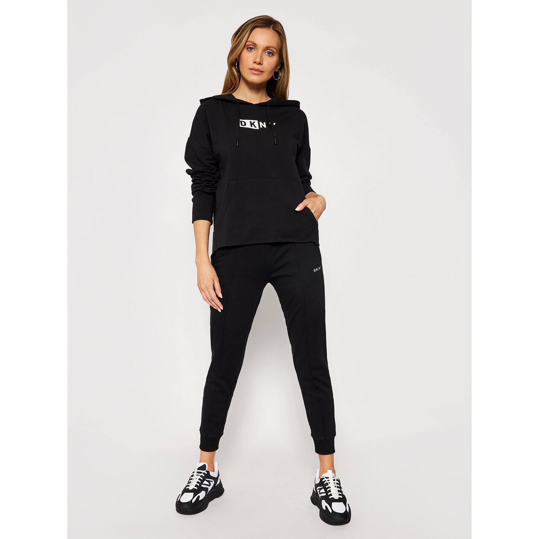 DKNY Sport Суитшърт DP0T7713 Черен Loose Fit - Pepit.bg