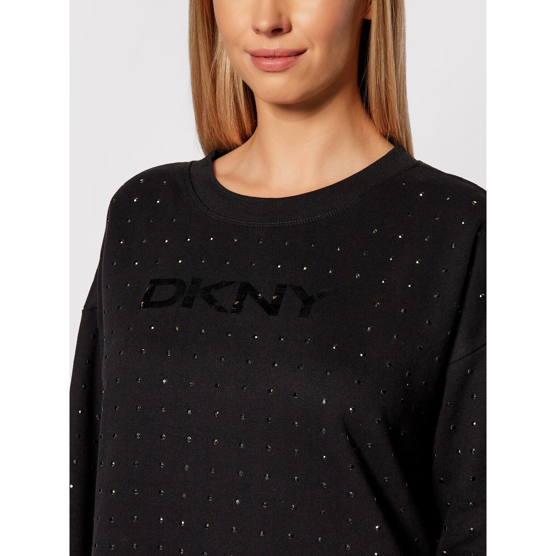 DKNY Sport Суитшърт DP1T7110 Черен Regular Fit - Pepit.bg