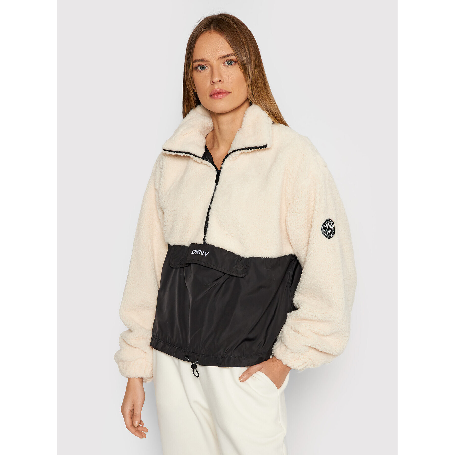 DKNY Sport Суитшърт DP1T7559 Бежов Regular Fit - Pepit.bg