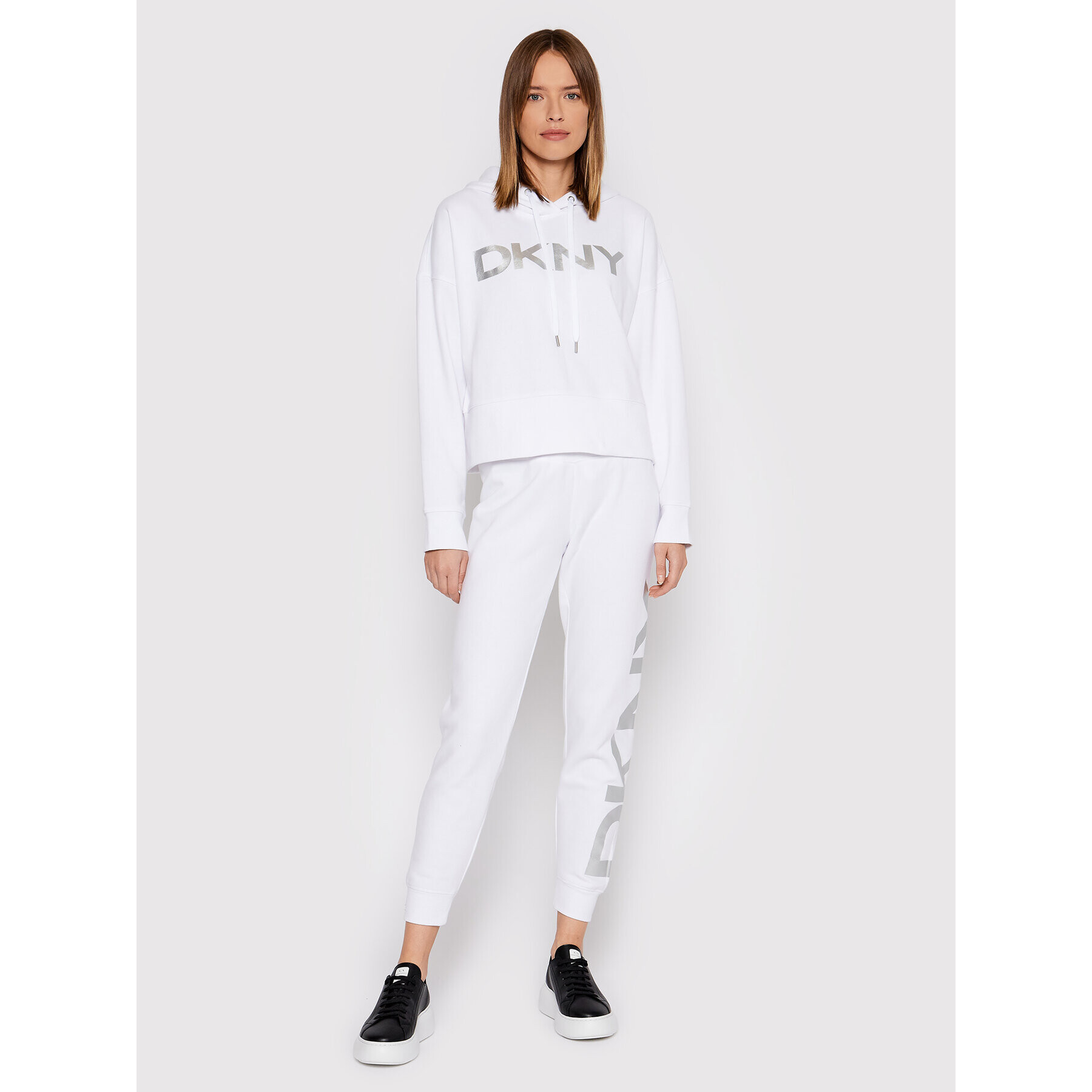 DKNY Sport Суитшърт DP1T7970 Бял Regular Fit - Pepit.bg