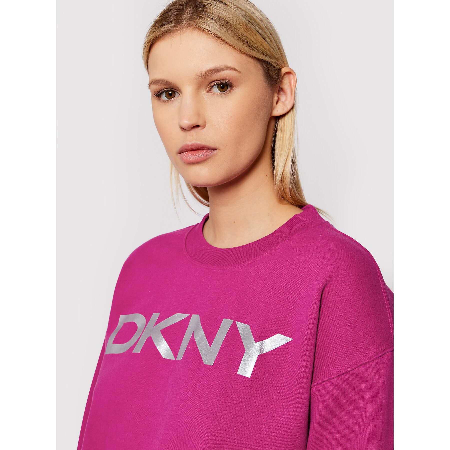 DKNY Sport Суитшърт DP1T7974 Розов Relaxed Fit - Pepit.bg