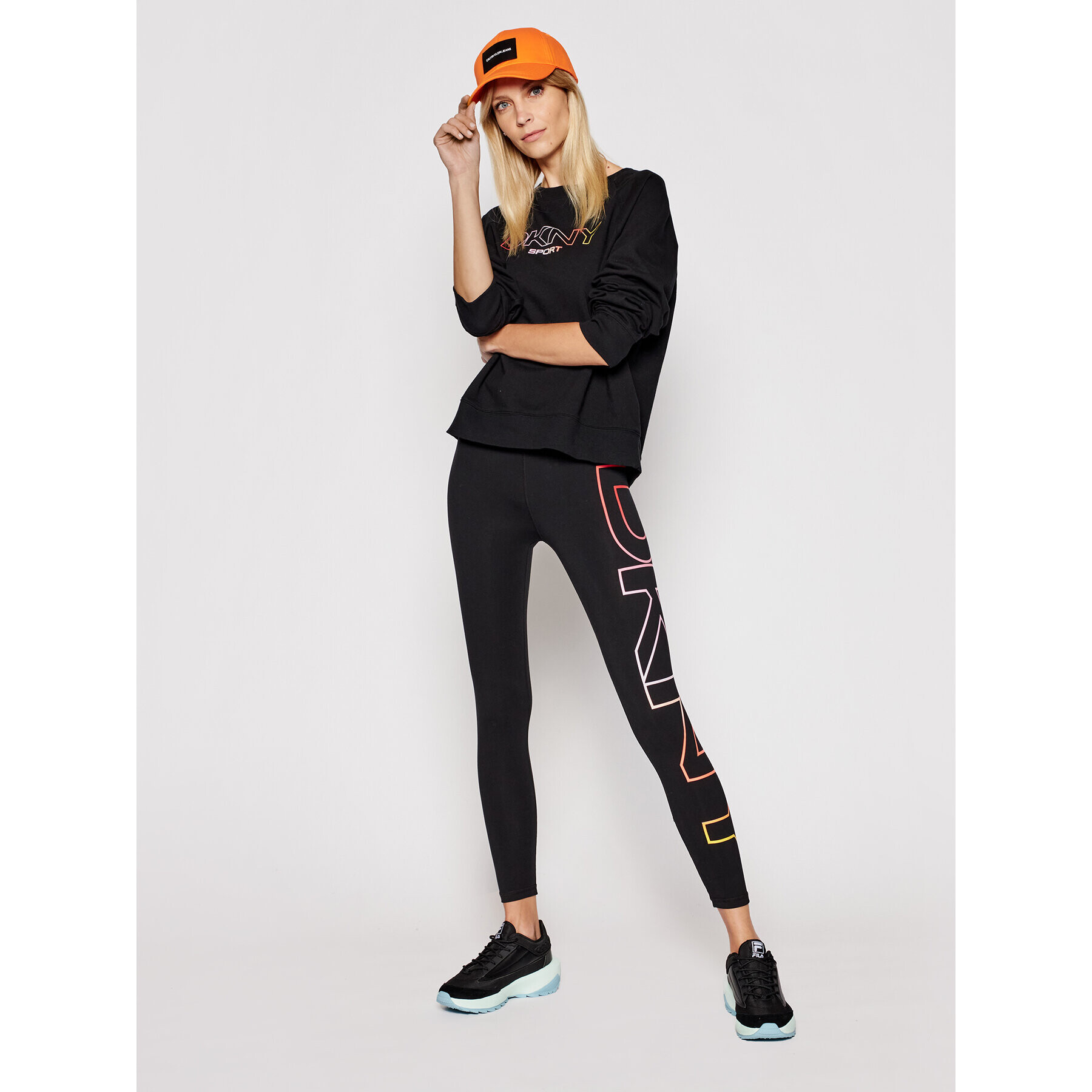 DKNY Sport Суитшърт DP1T8022 Черен Regular Fit - Pepit.bg