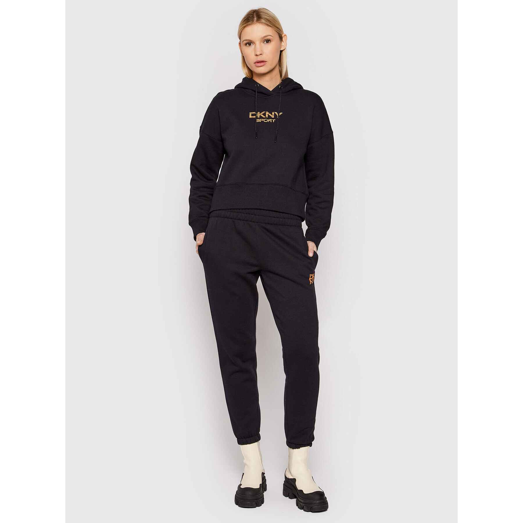 DKNY Sport Суитшърт DP1T8221 Черен Relaxed Fit - Pepit.bg