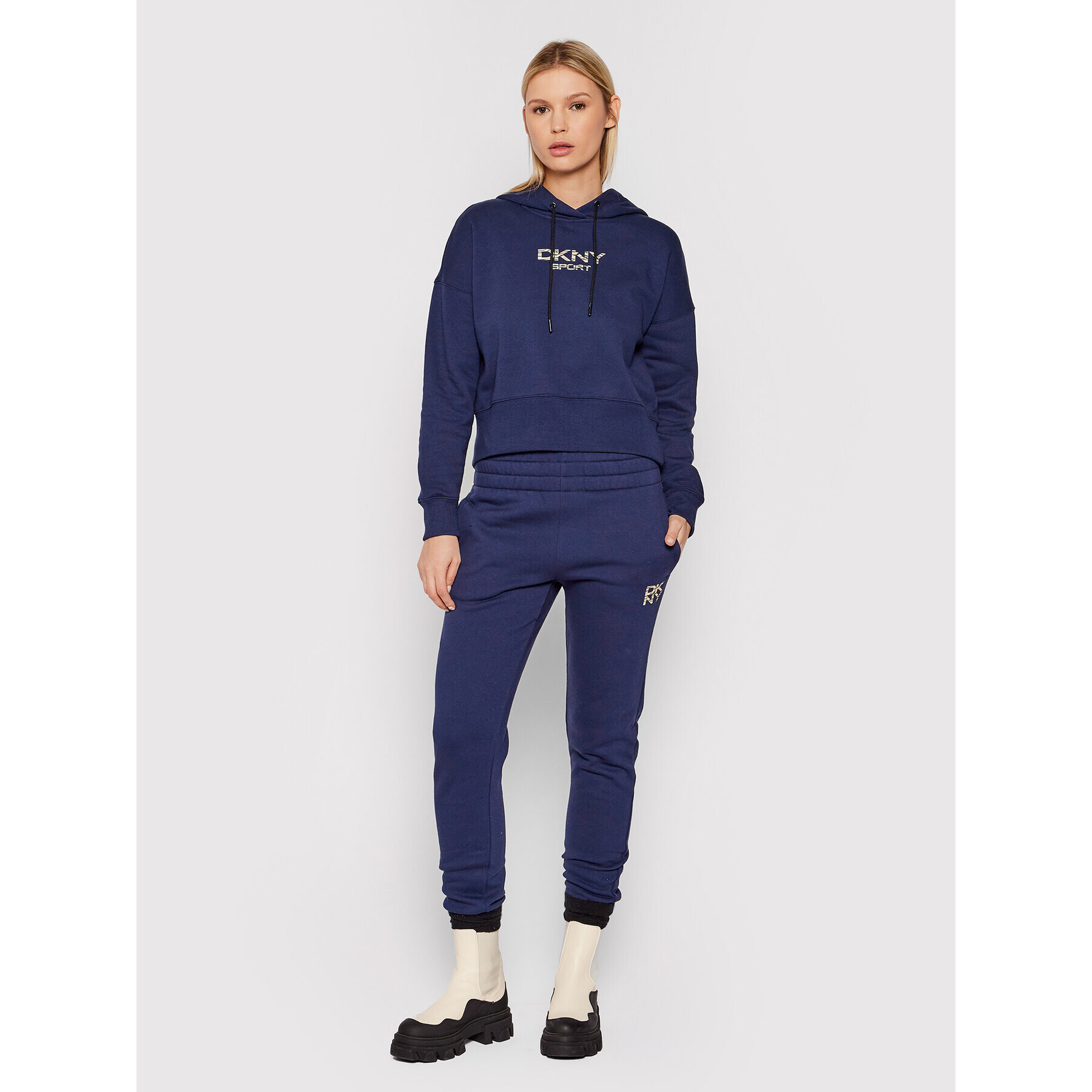 DKNY Sport Суитшърт DP1T8221 Тъмносин Relaxed Fit - Pepit.bg