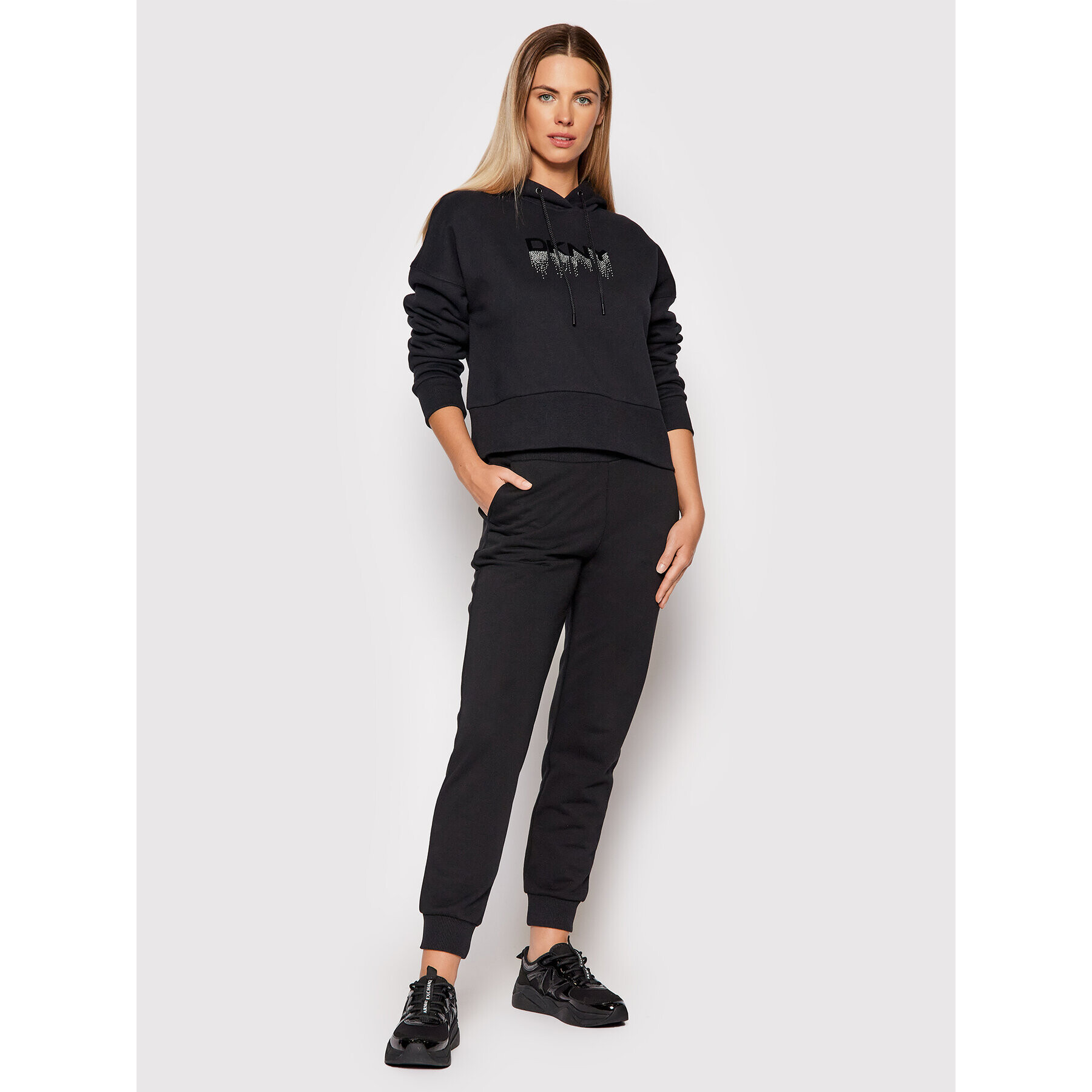 DKNY Sport Суитшърт DP1T8275 Черен Regular Fit - Pepit.bg