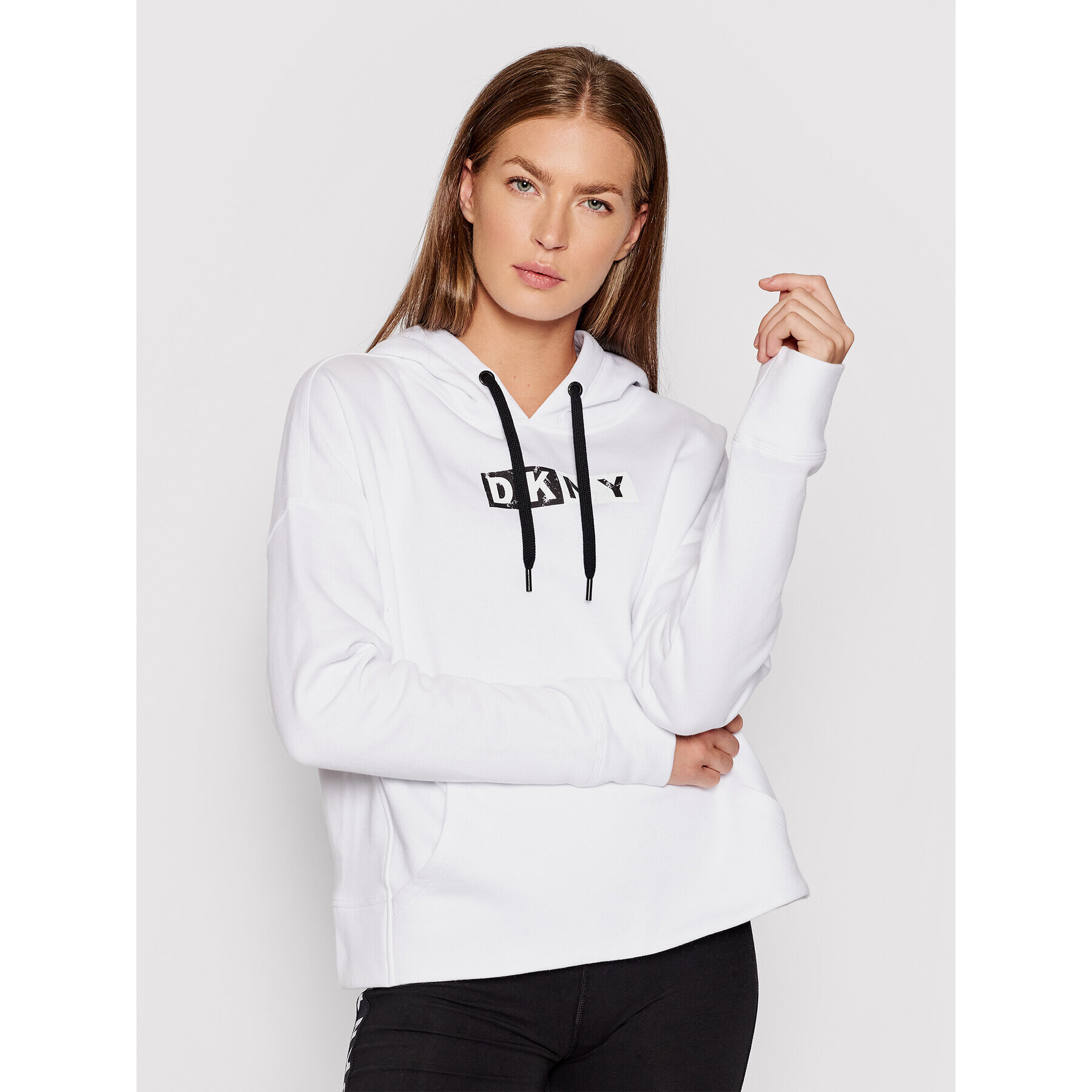 DKNY Sport Суитшърт DP1T8291 Бял Relaxed Fit - Pepit.bg