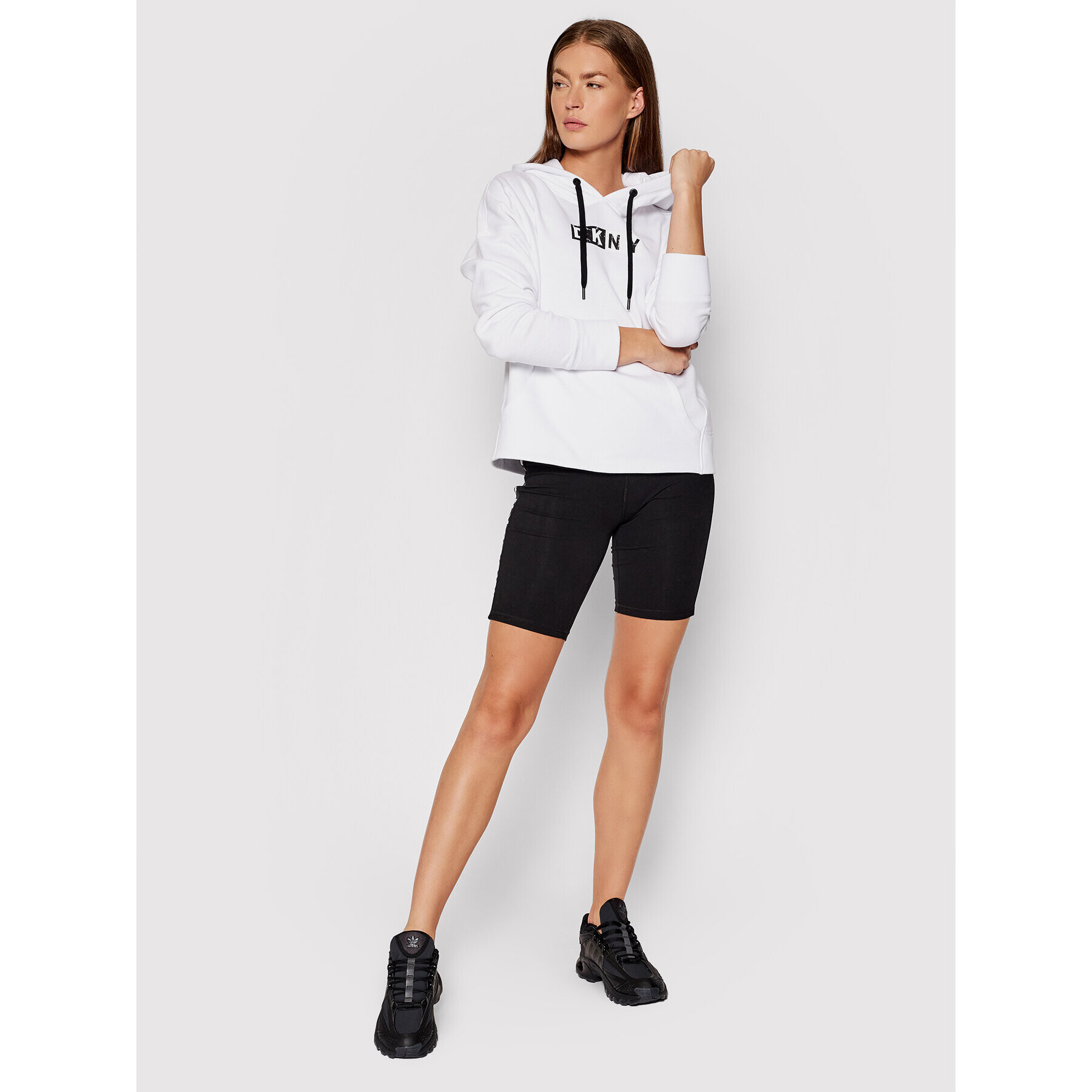 DKNY Sport Суитшърт DP1T8291 Бял Relaxed Fit - Pepit.bg