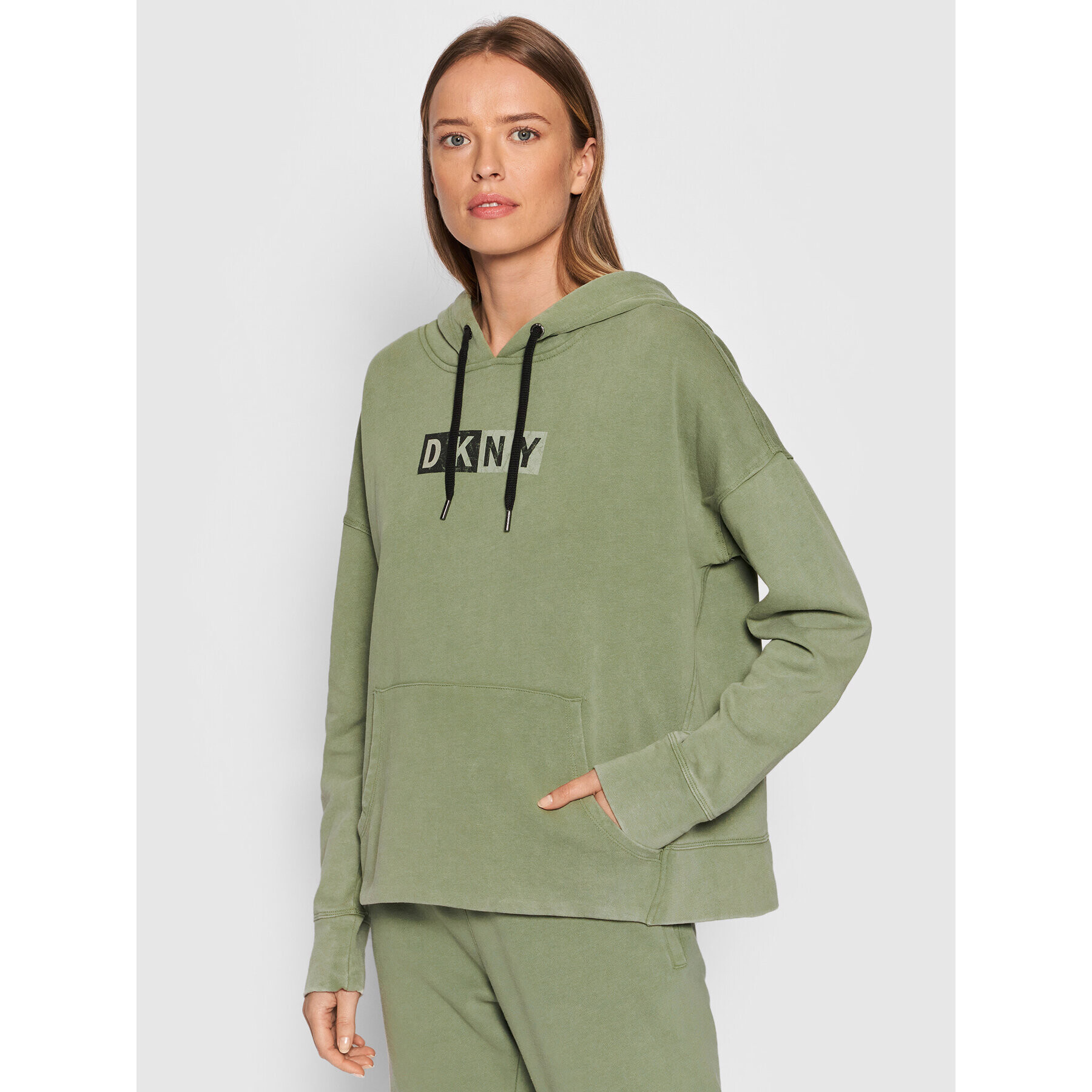 DKNY Sport Суитшърт DP1T8326 Зелен Relaxed Fit - Pepit.bg