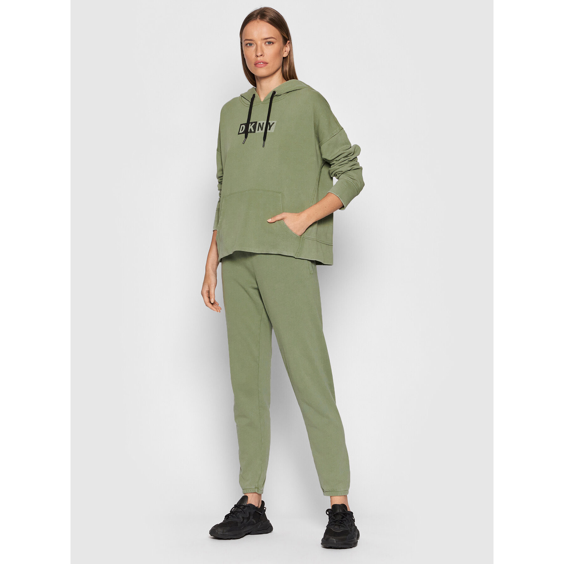 DKNY Sport Суитшърт DP1T8326 Зелен Relaxed Fit - Pepit.bg