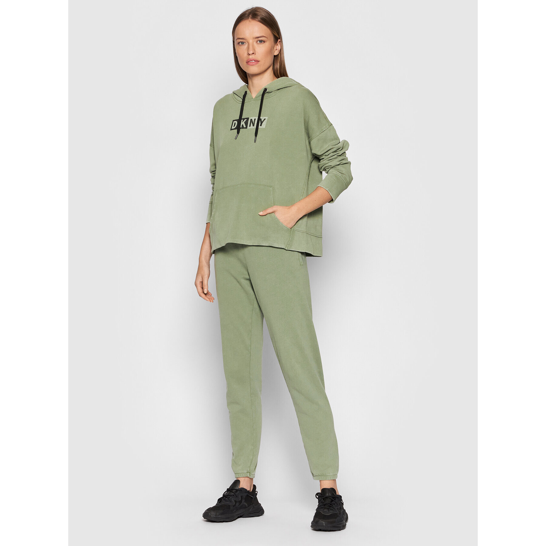 DKNY Sport Суитшърт DP1T8326 Зелен Relaxed Fit - Pepit.bg