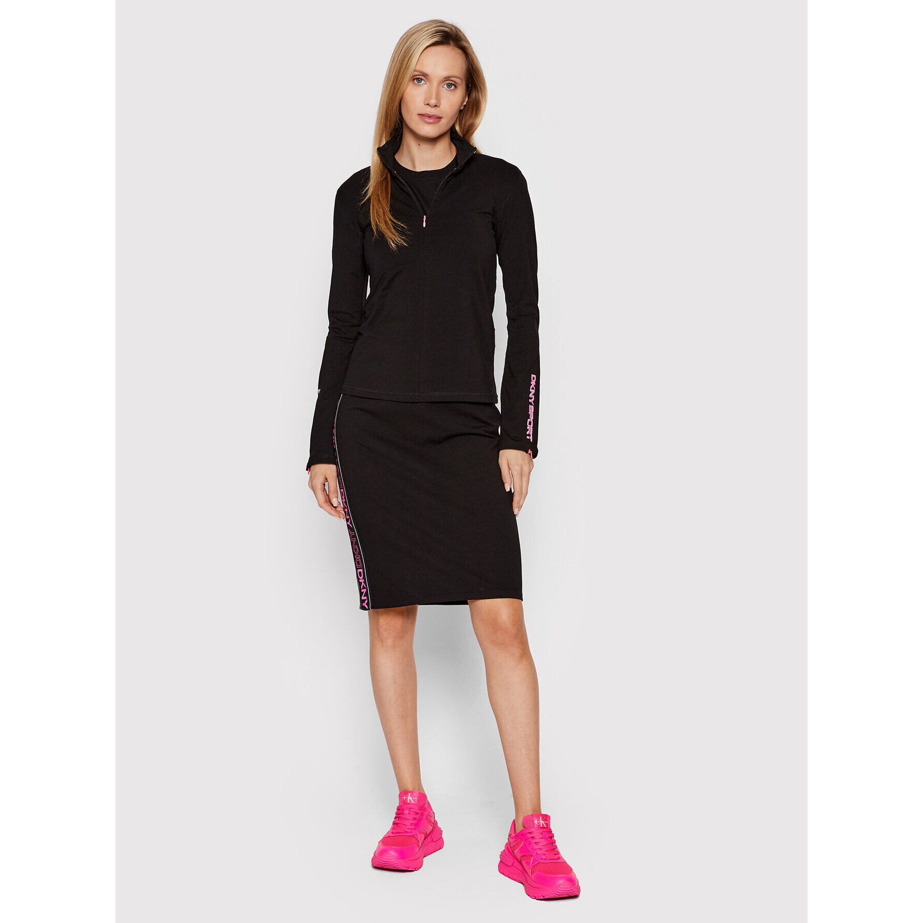 DKNY Sport Суитшърт DP1T8404 Черен Regular Fit - Pepit.bg