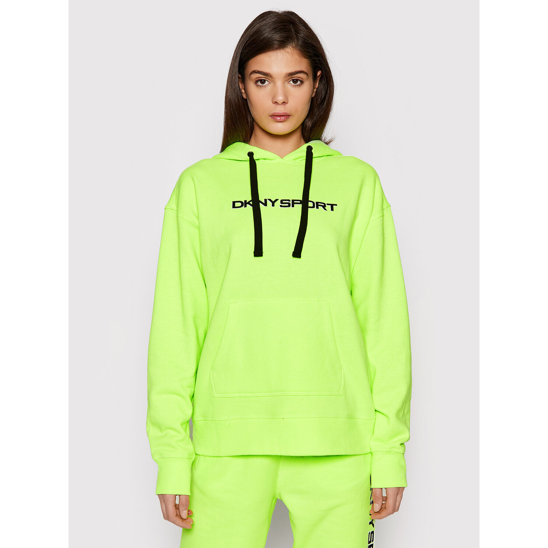 DKNY Sport Суитшърт DP1T8423 Зелен Oversize - Pepit.bg