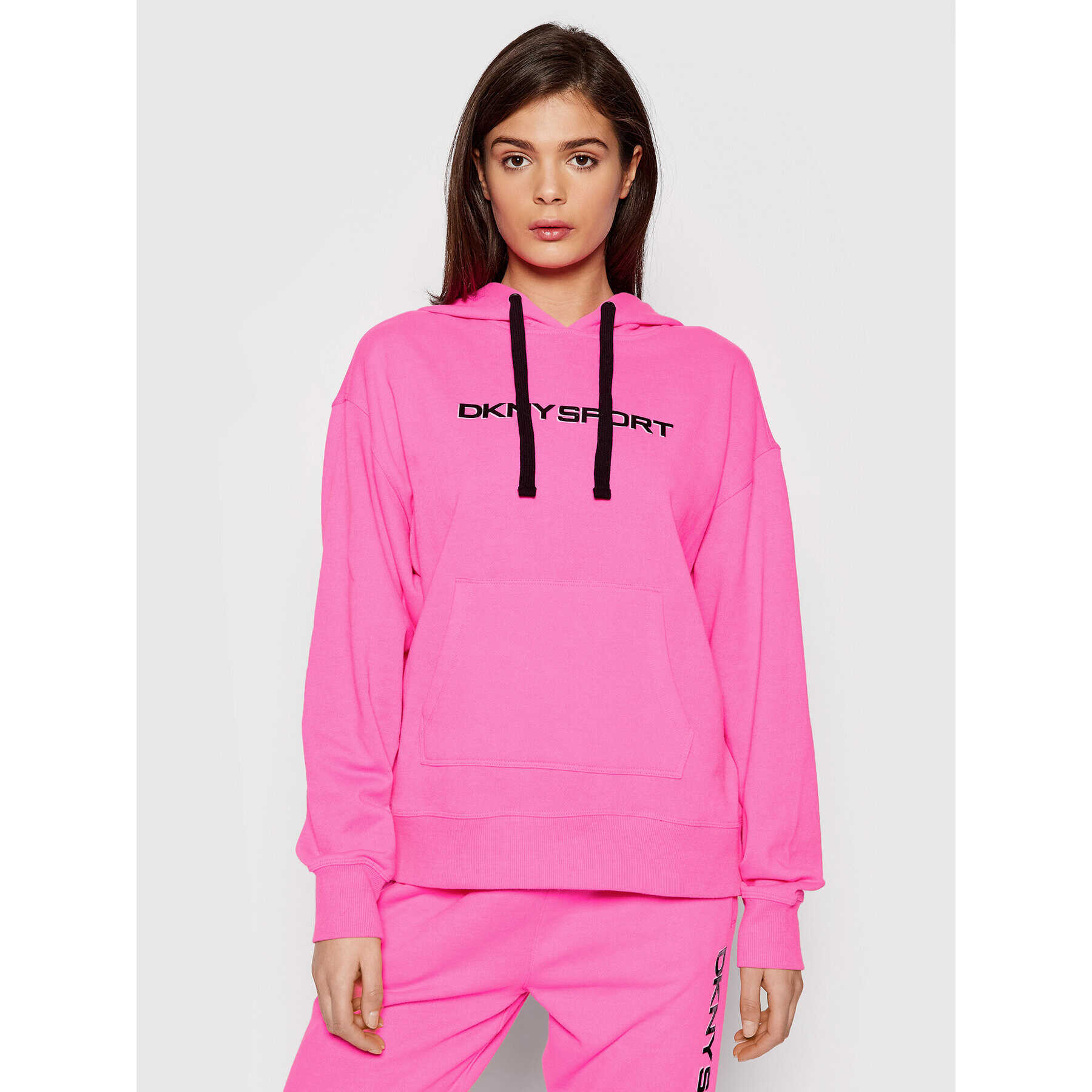 DKNY Sport Суитшърт DP1T8774 Розов Oversize - Pepit.bg