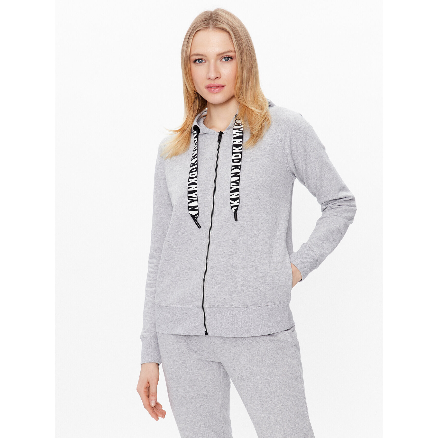 DKNY Sport Суитшърт DP2J8598 Сив Classic Fit - Pepit.bg