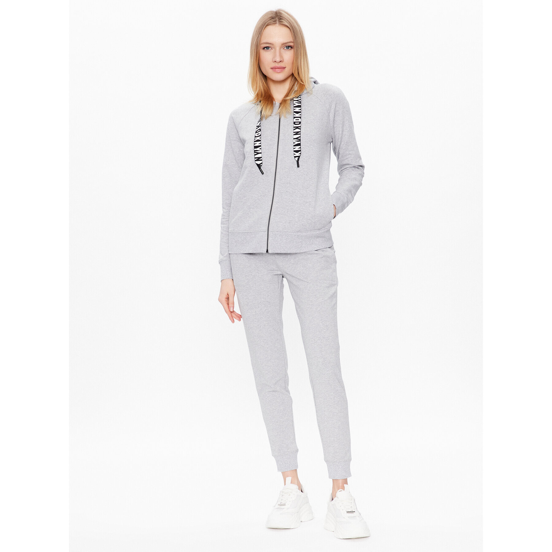 DKNY Sport Суитшърт DP2J8598 Сив Classic Fit - Pepit.bg