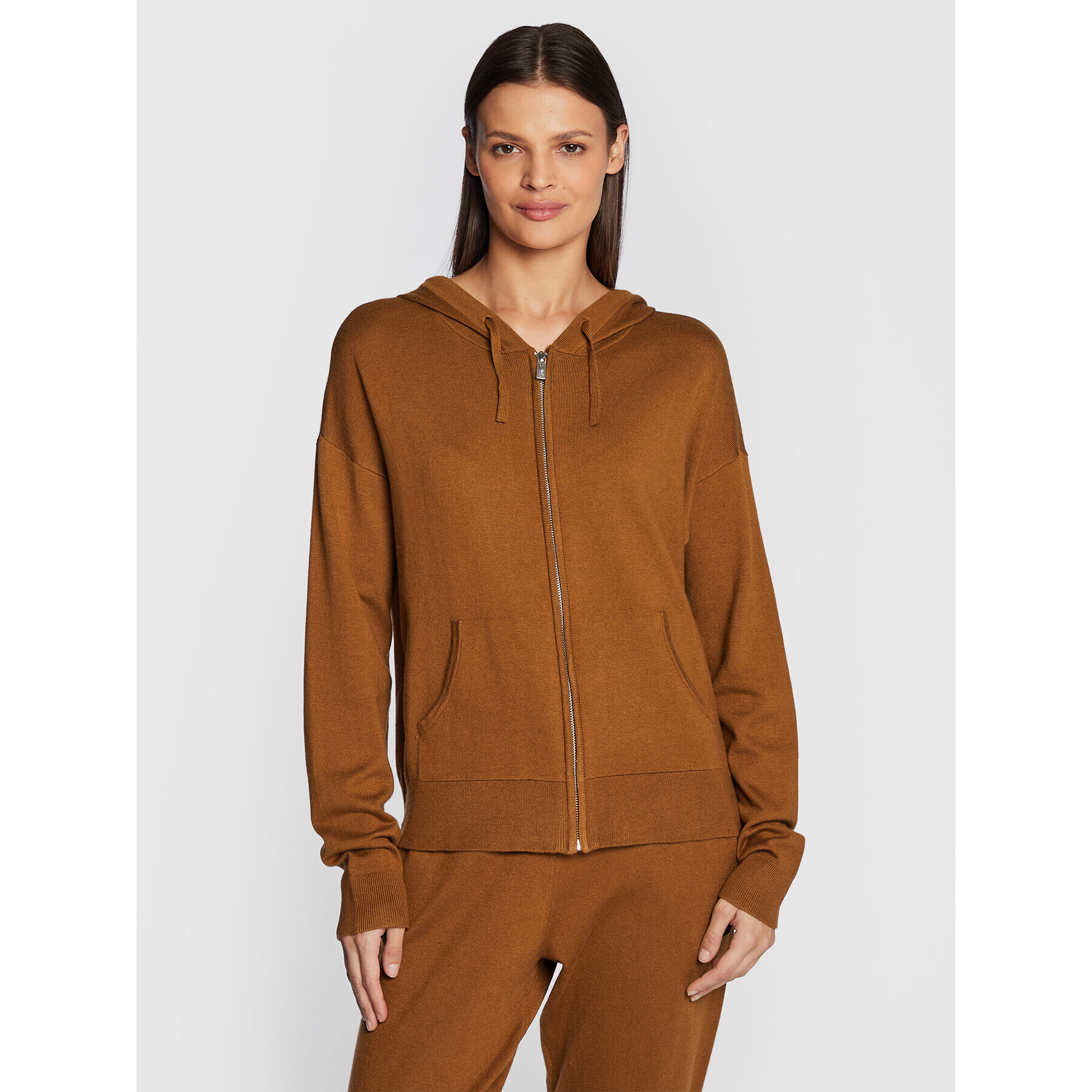 DKNY Sport Суитшърт DP2J9109 Кафяв Regular Fit - Pepit.bg