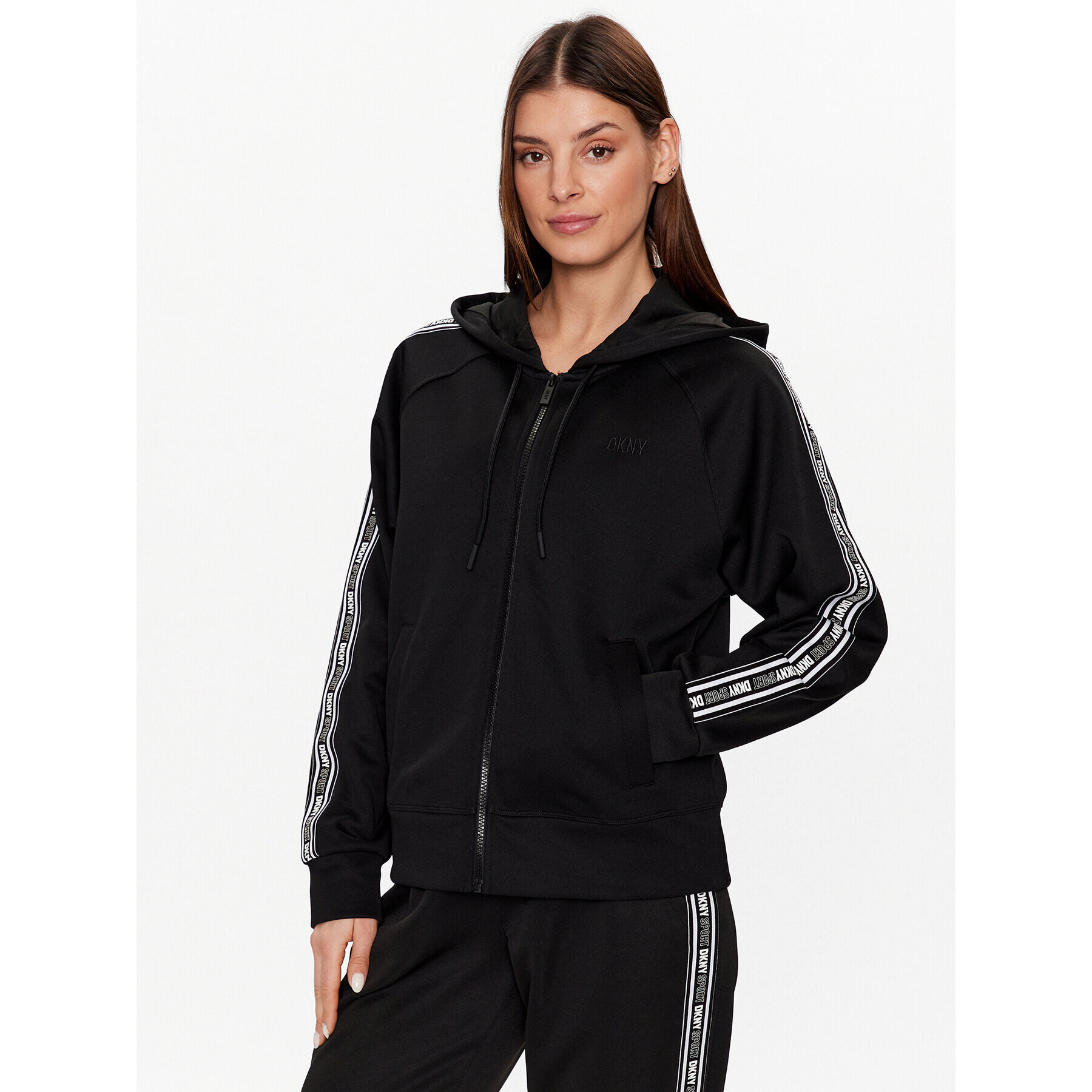 DKNY Sport Суитшърт DP2J9250 Черен Classic Fit - Pepit.bg
