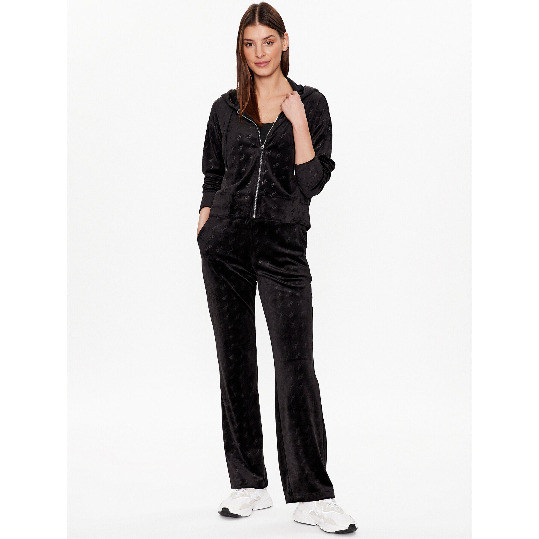 DKNY Sport Суитшърт DP2J9253 Черен Classic Fit - Pepit.bg