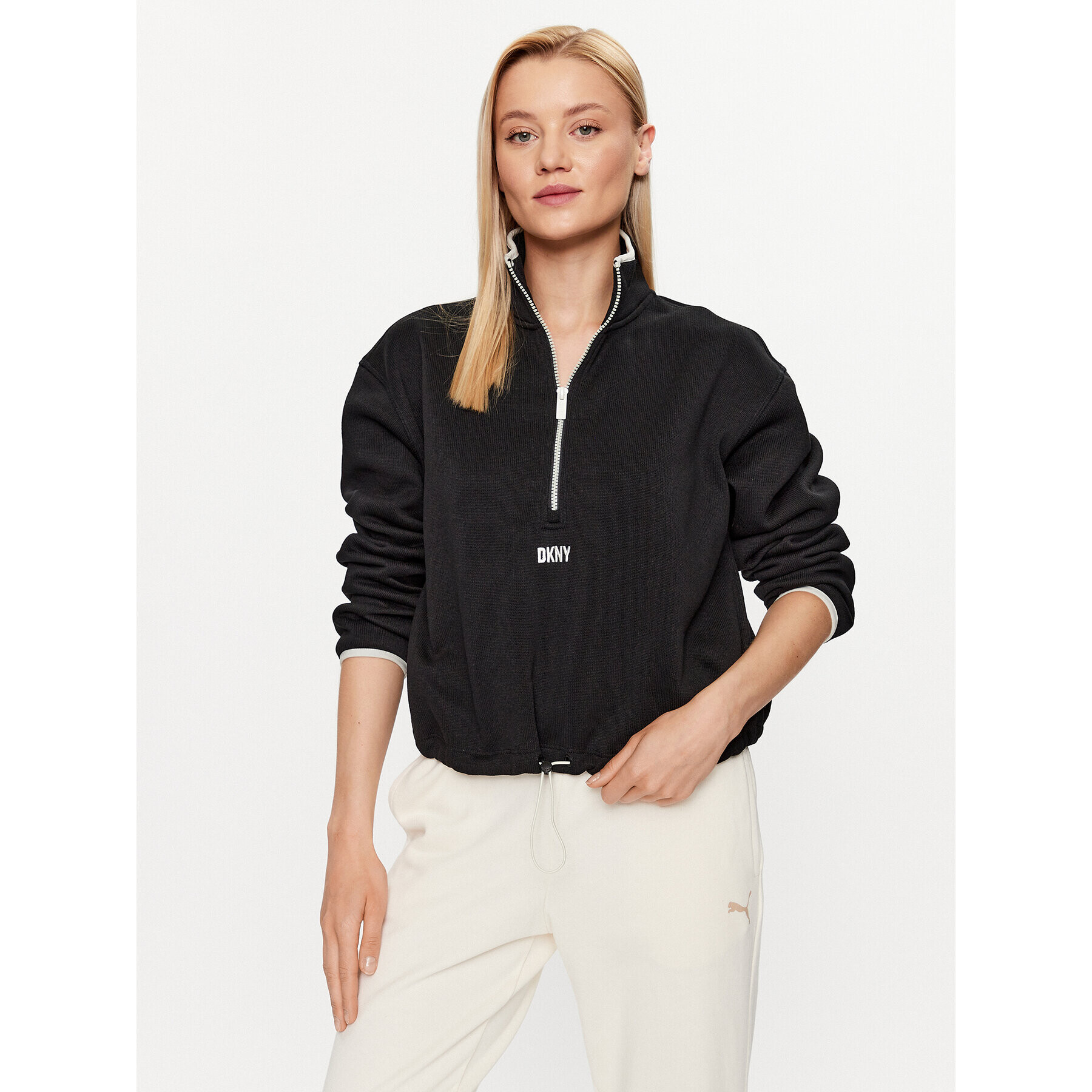 DKNY Sport Суитшърт DP2T8237 Черен Regular Fit - Pepit.bg