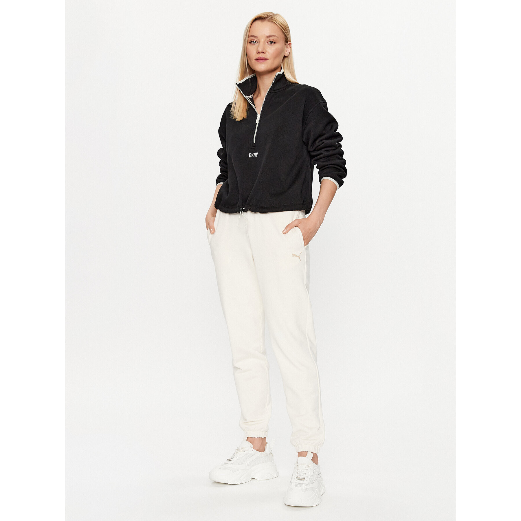 DKNY Sport Суитшърт DP2T8237 Черен Regular Fit - Pepit.bg