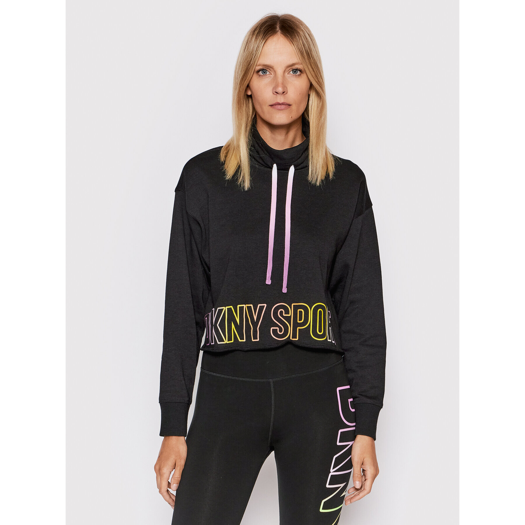 DKNY Sport Суитшърт DP2T8651 Черен Regular Fit - Pepit.bg