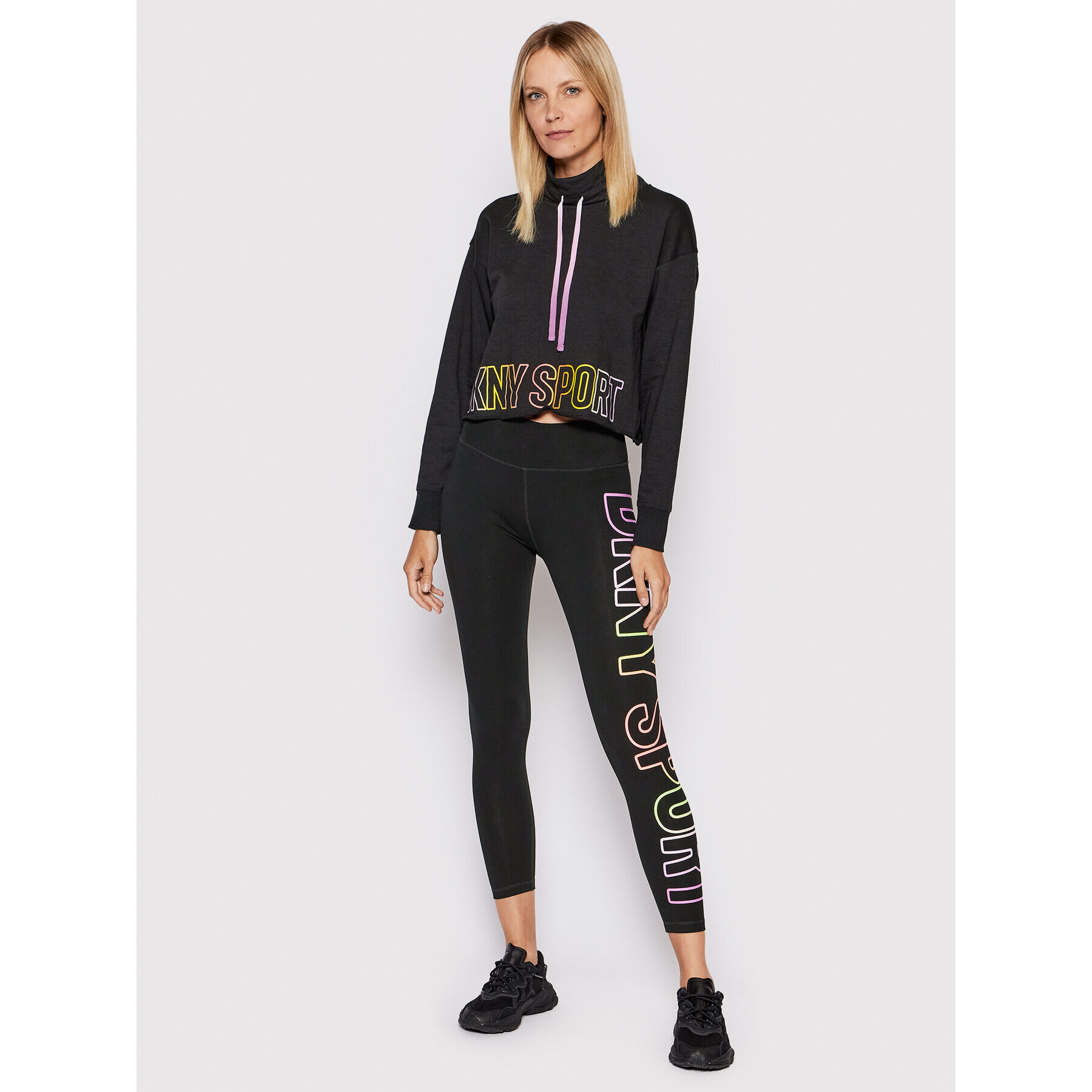 DKNY Sport Суитшърт DP2T8651 Черен Regular Fit - Pepit.bg