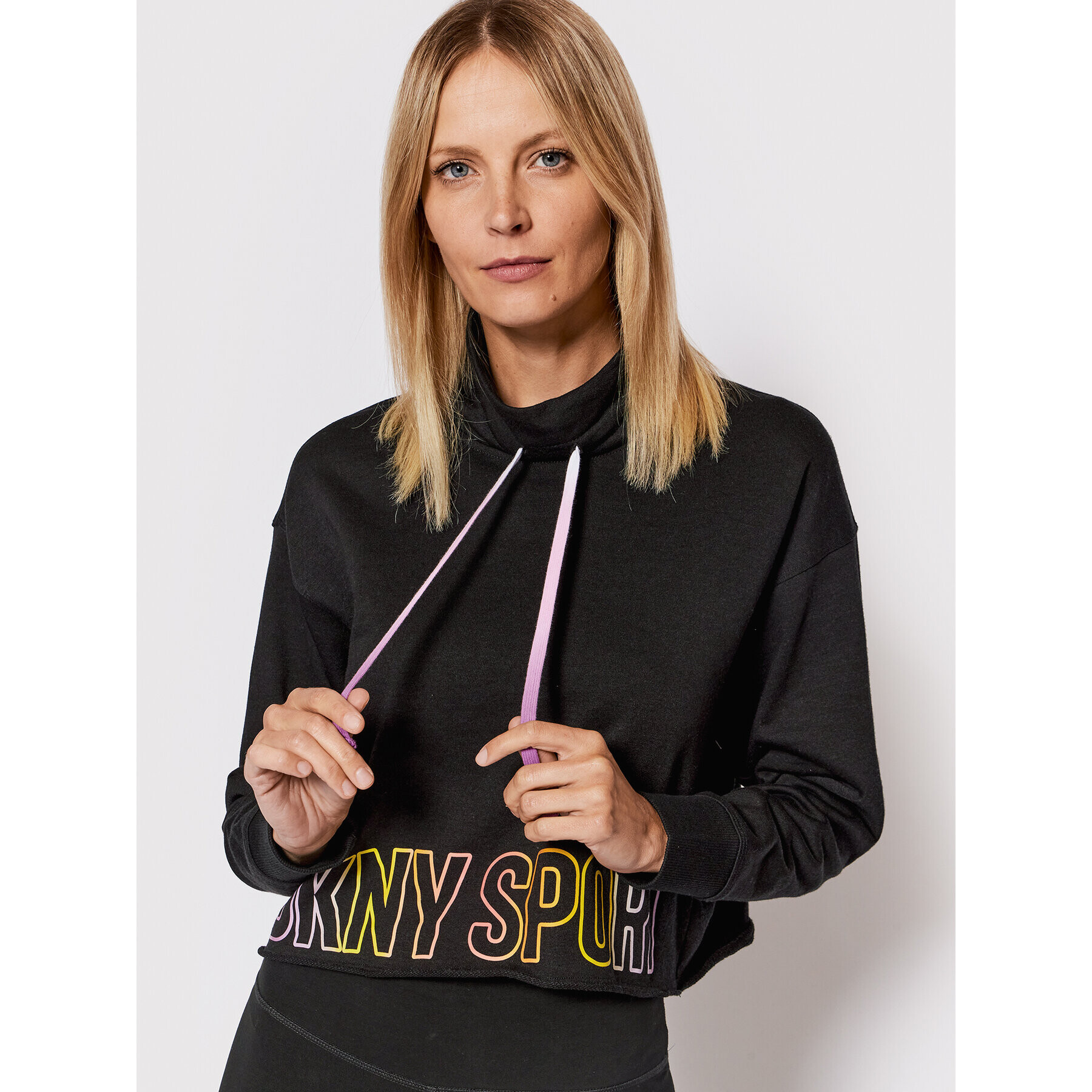 DKNY Sport Суитшърт DP2T8651 Черен Regular Fit - Pepit.bg
