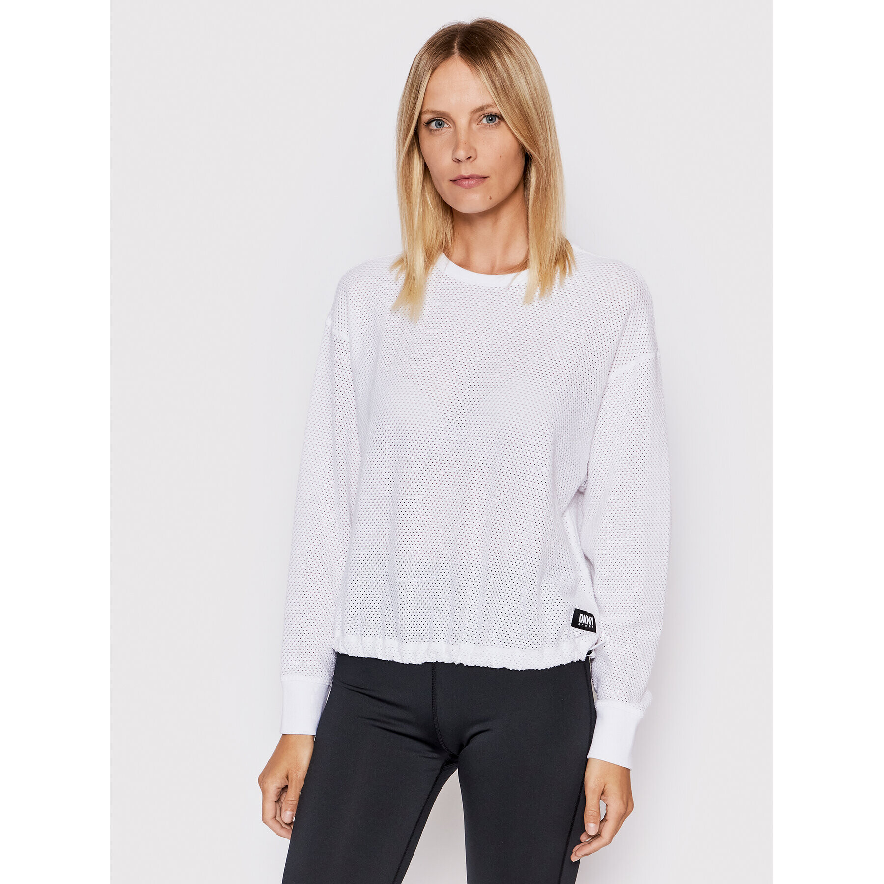 DKNY Sport Суитшърт DP2T8798 Бял Regular Fit - Pepit.bg