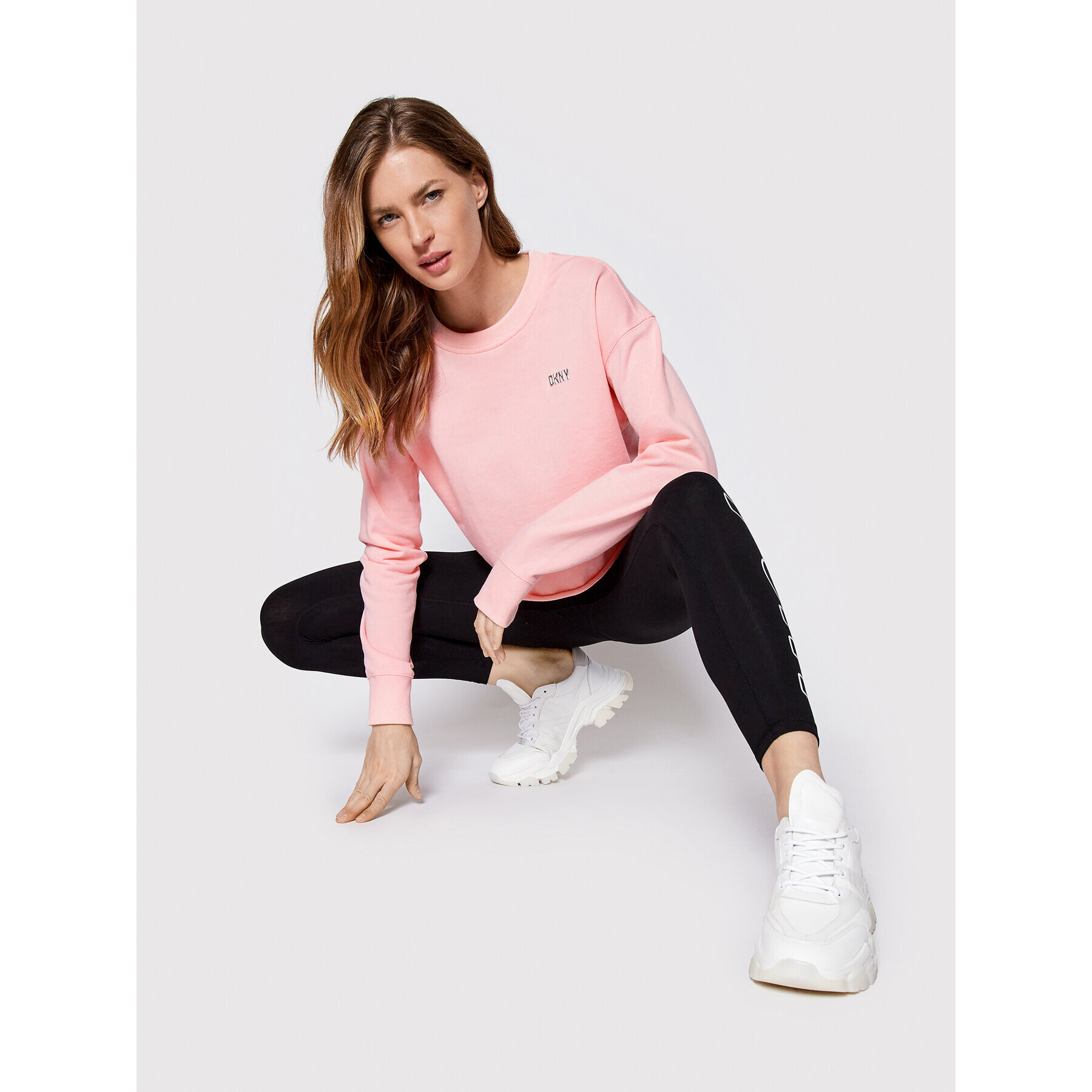 DKNY Sport Суитшърт DP2T8849 Розов Regular Fit - Pepit.bg