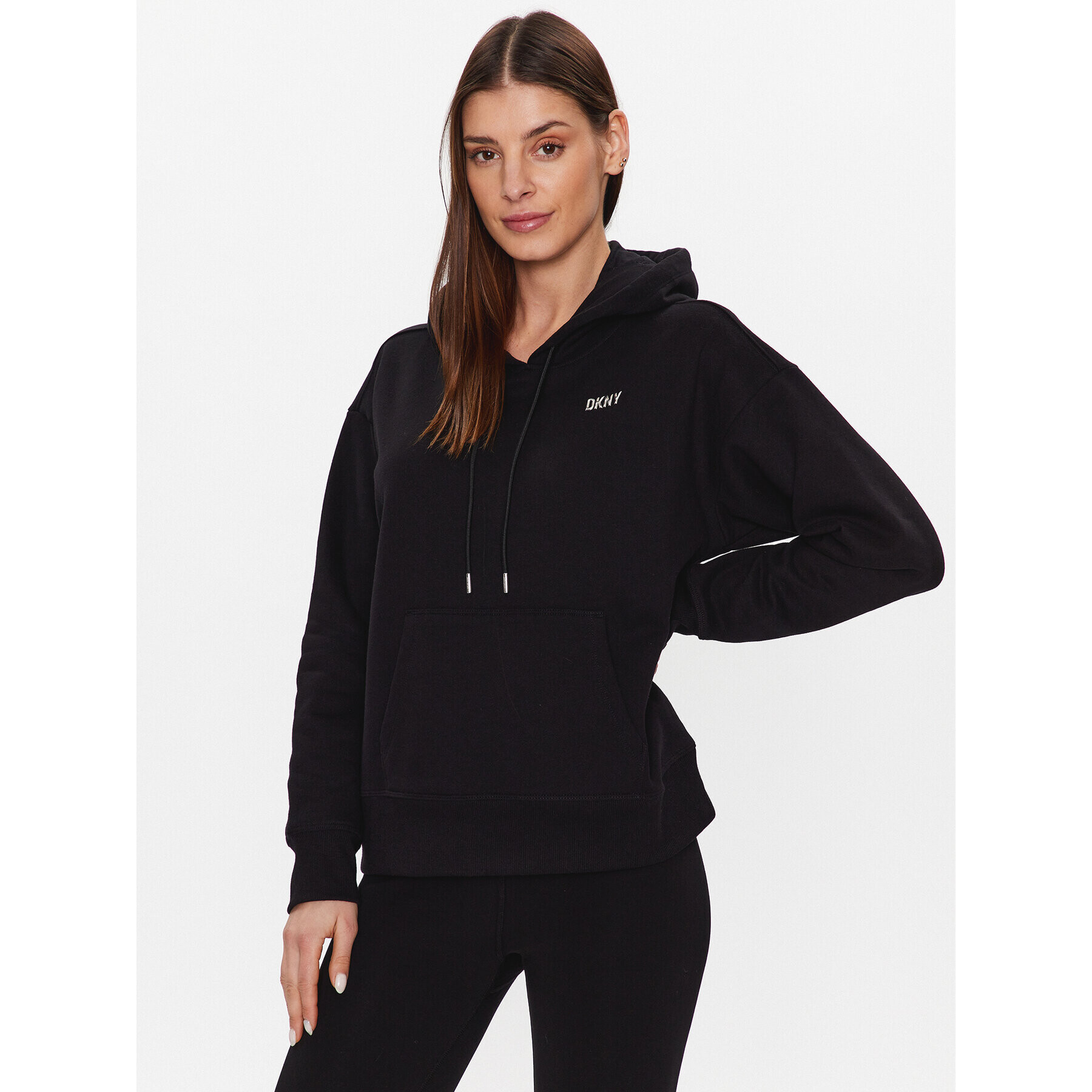 DKNY Sport Суитшърт DP2T9057 Черен Classic Fit - Pepit.bg