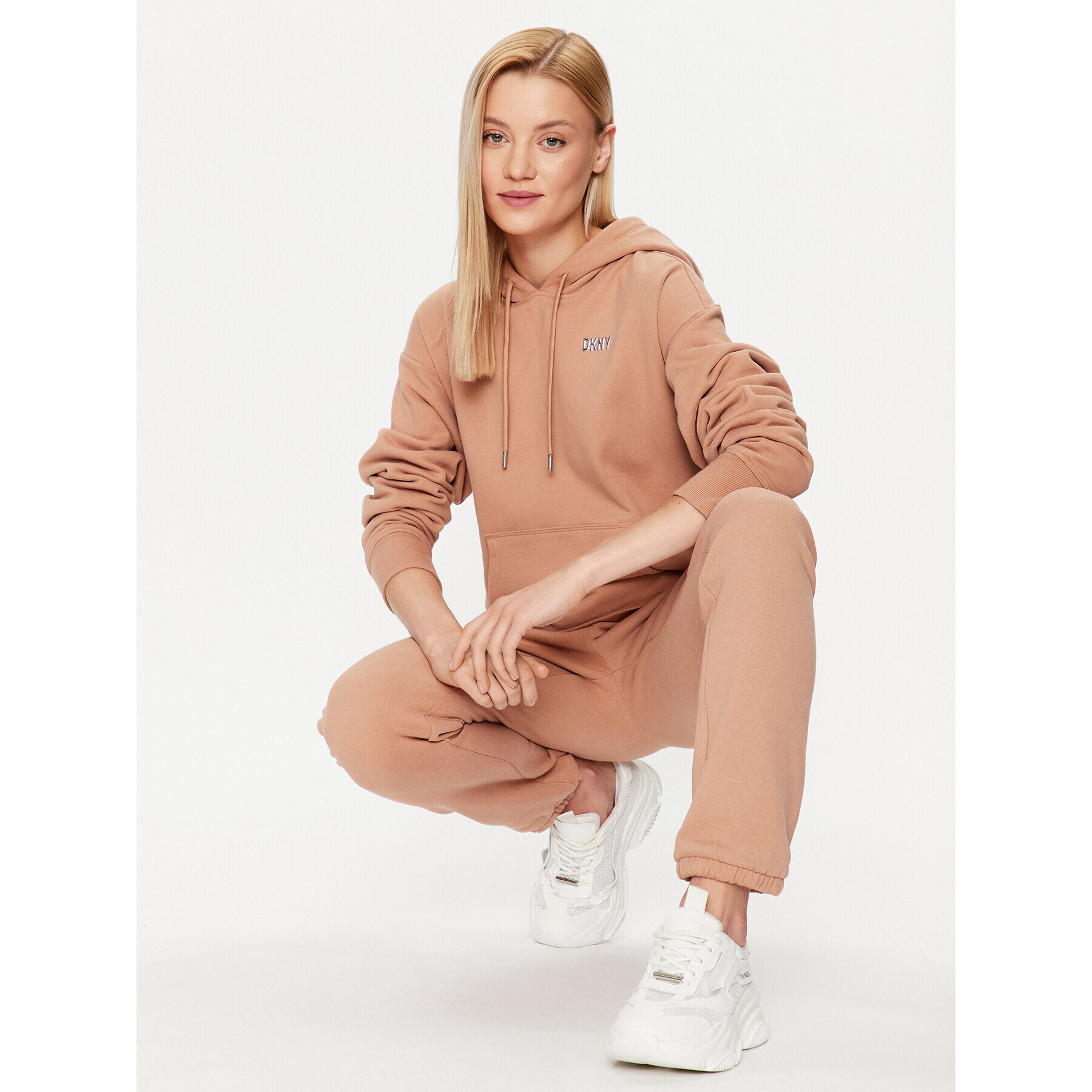DKNY Sport Суитшърт DP2T9057 Кафяв Regular Fit - Pepit.bg