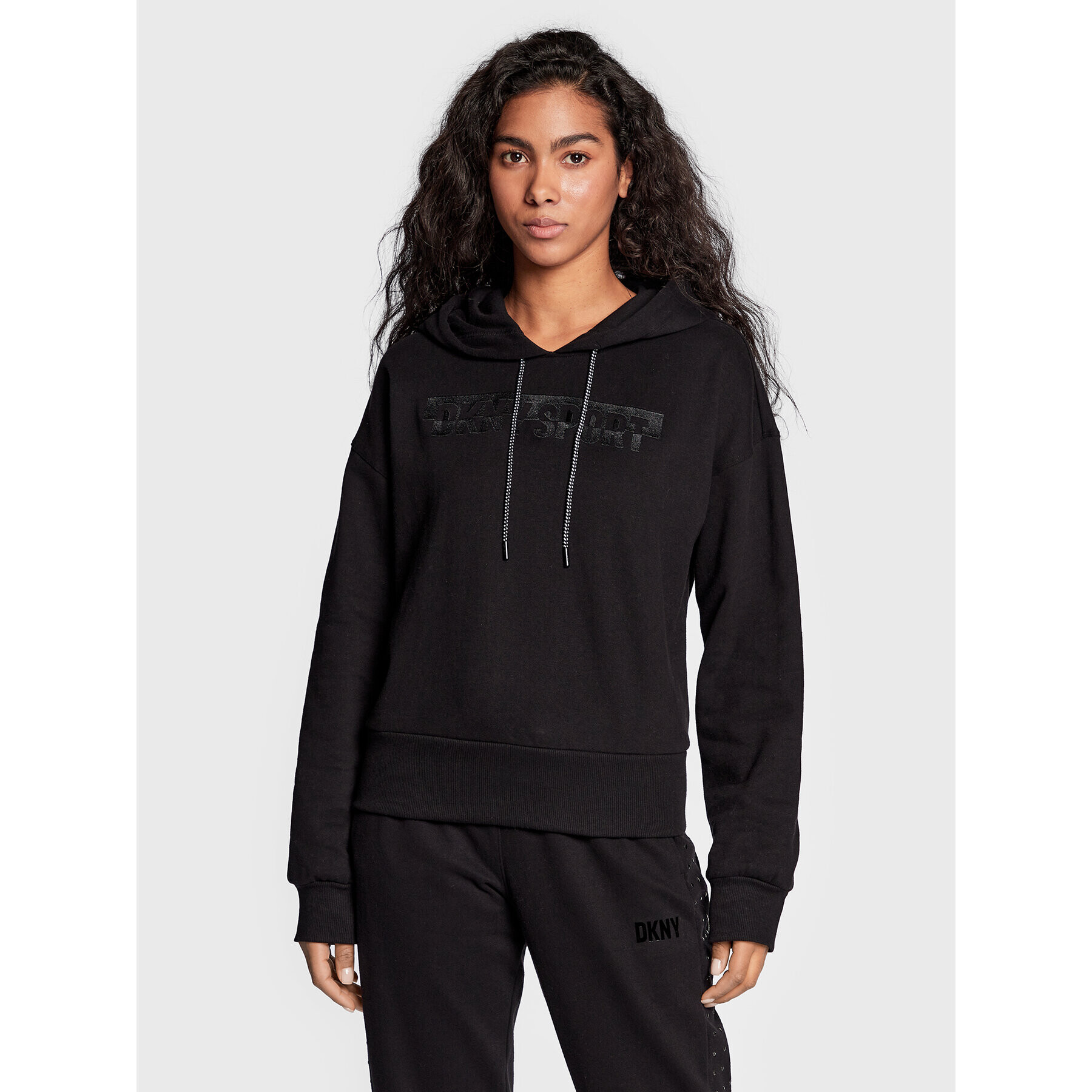 DKNY Sport Суитшърт DP2T9136 Черен Regular Fit - Pepit.bg