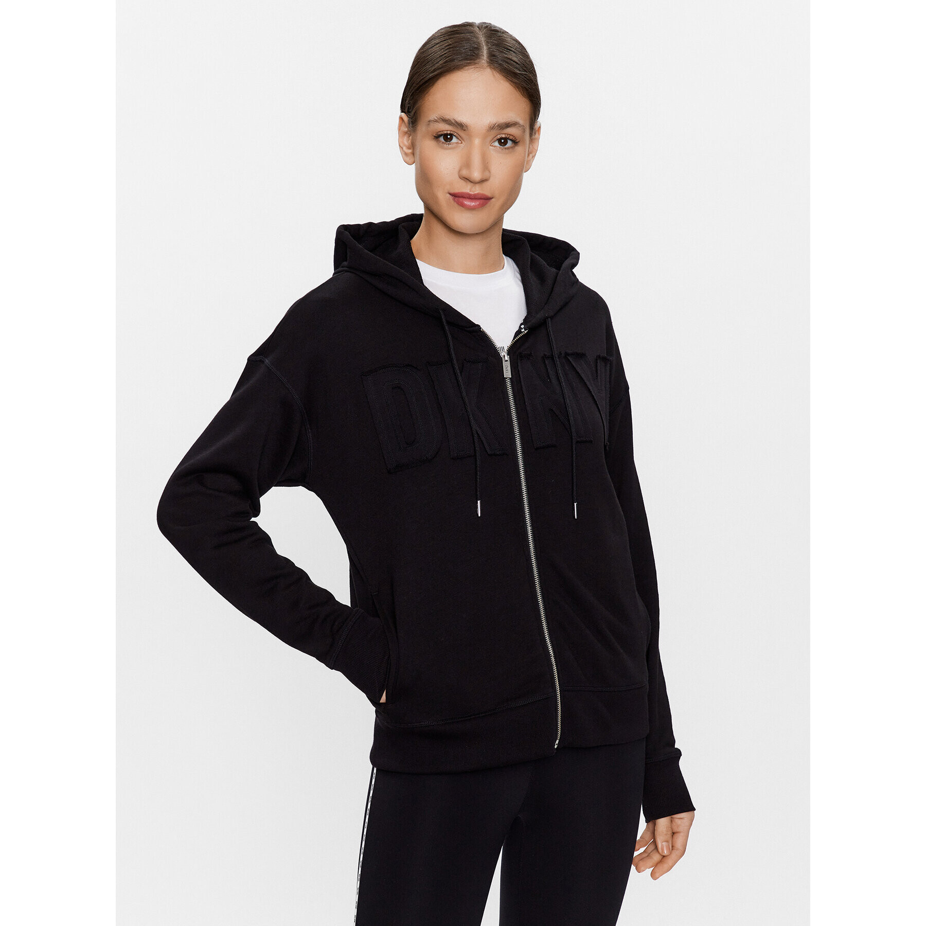 DKNY Sport Суитшърт DP3J9276 Черен Classic Fit - Pepit.bg