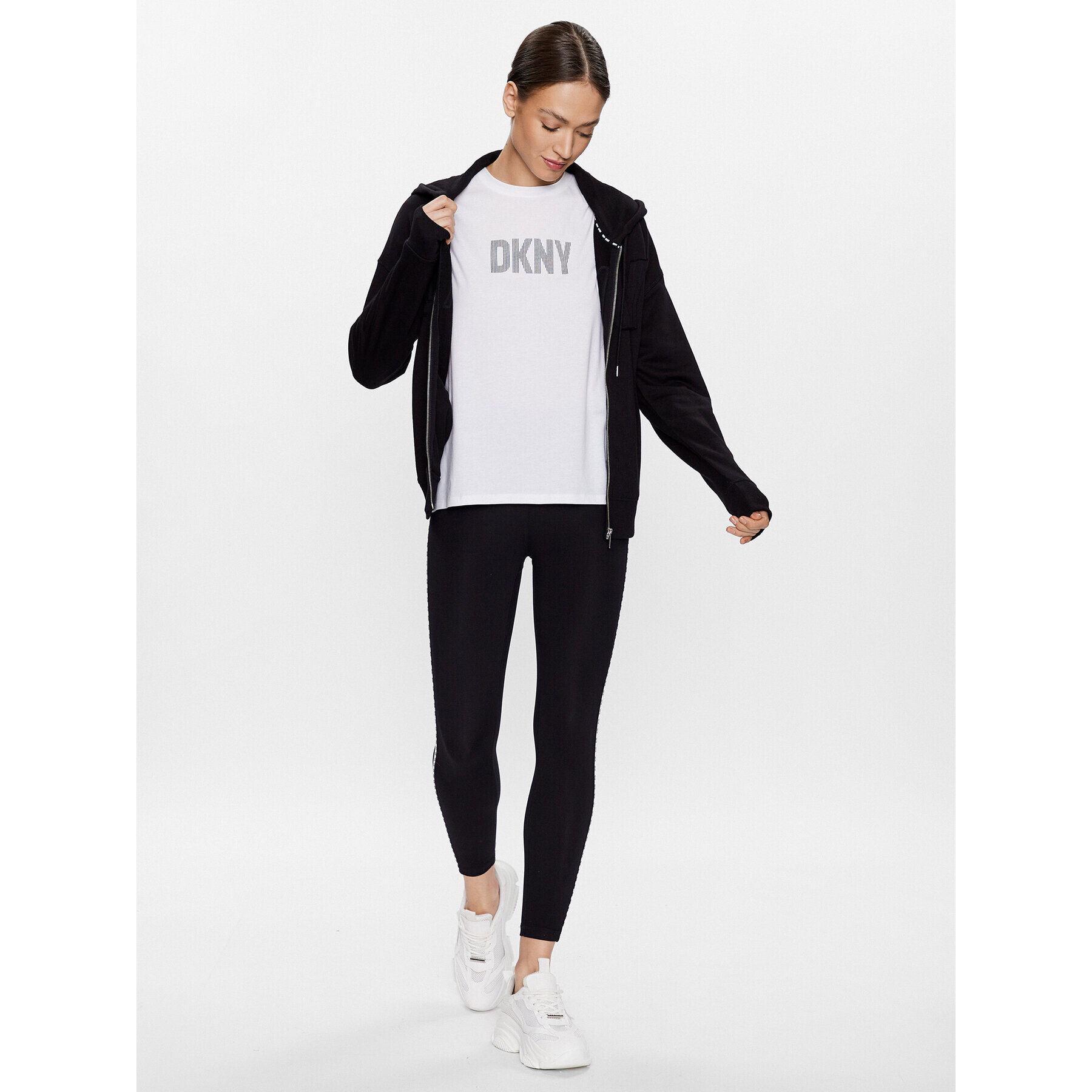 DKNY Sport Суитшърт DP3J9276 Черен Classic Fit - Pepit.bg