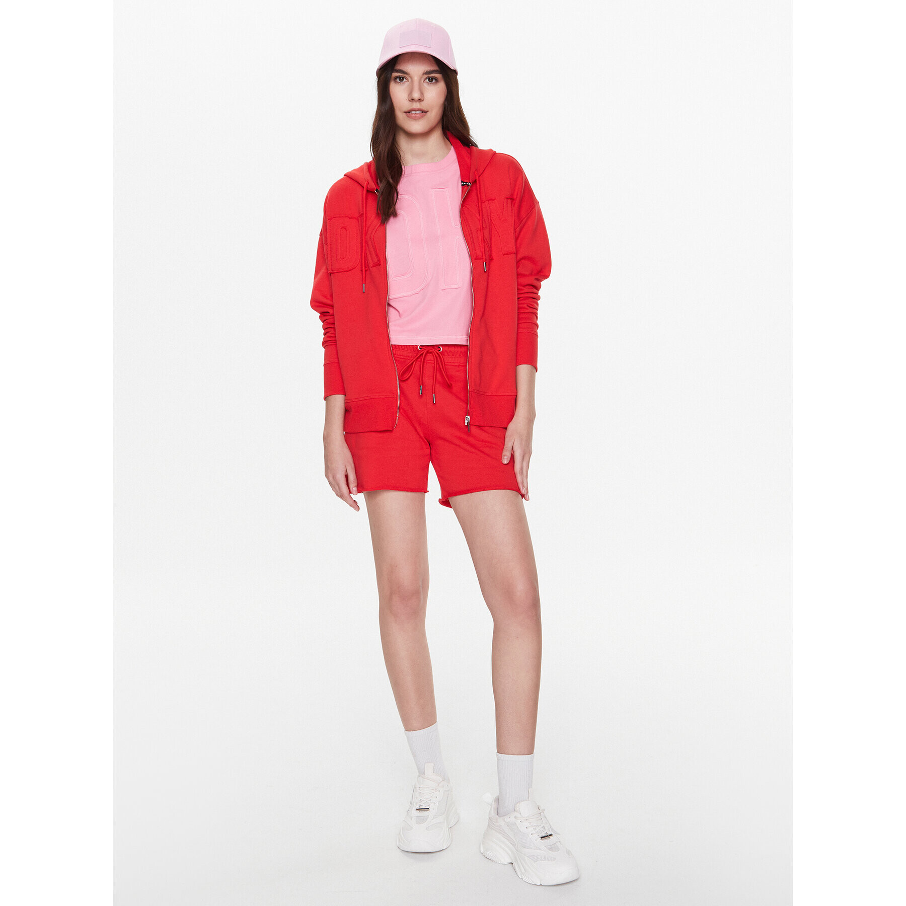 DKNY Sport Суитшърт DP3J9276 Червен Classic Fit - Pepit.bg