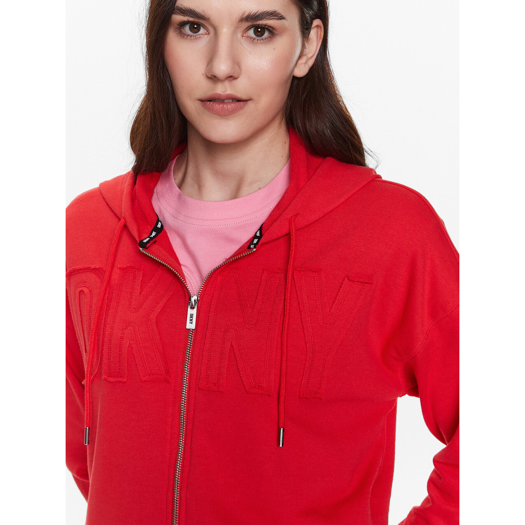 DKNY Sport Суитшърт DP3J9276 Червен Classic Fit - Pepit.bg