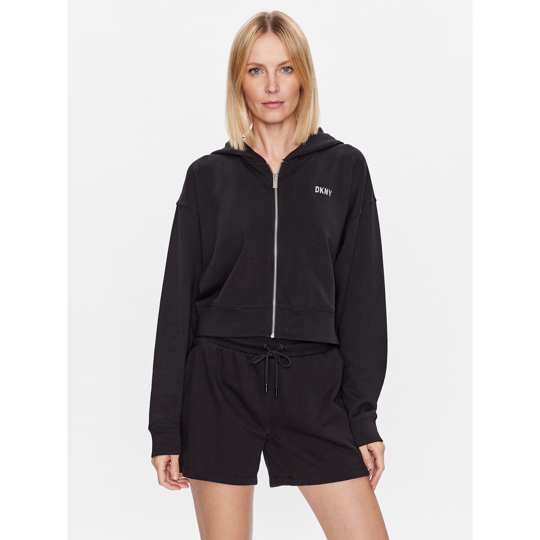 DKNY Sport Суитшърт DP3J9279 Черен Classic Fit - Pepit.bg