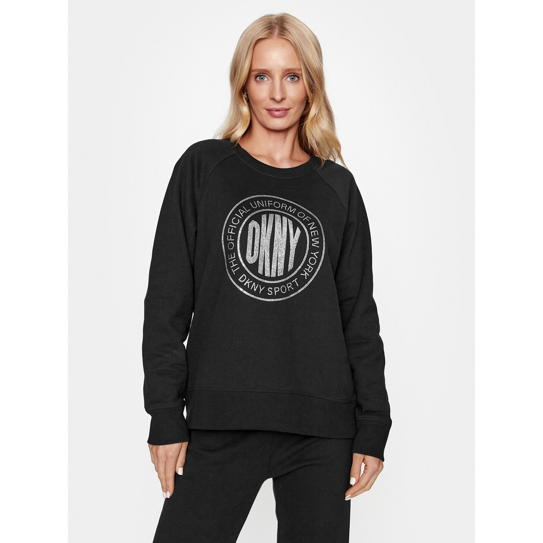 DKNY Sport Суитшърт DP3T9442 Черен Regular Fit - Pepit.bg