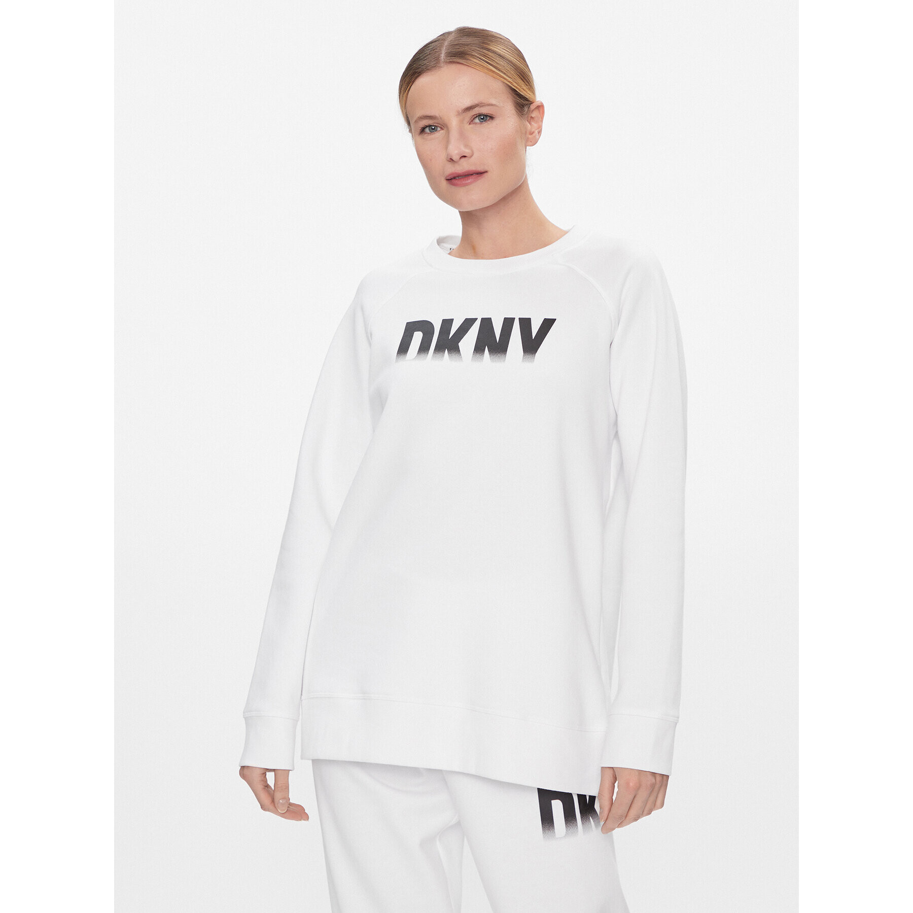 DKNY Sport Суитшърт DP3T9623 Бял Relaxed Fit - Pepit.bg