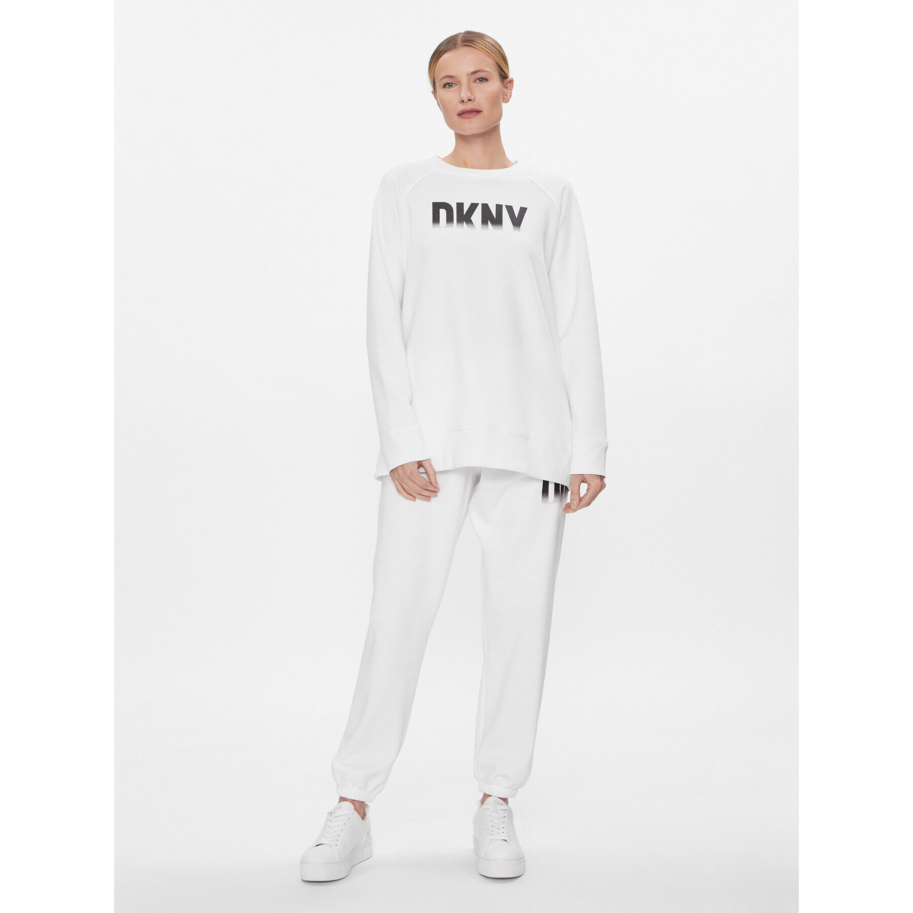 DKNY Sport Суитшърт DP3T9623 Бял Relaxed Fit - Pepit.bg