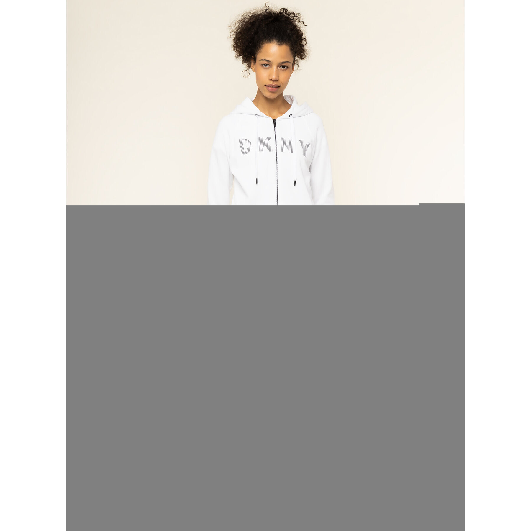 DKNY Sport Суитшърт DP9J8516 Бял Regular Fit - Pepit.bg