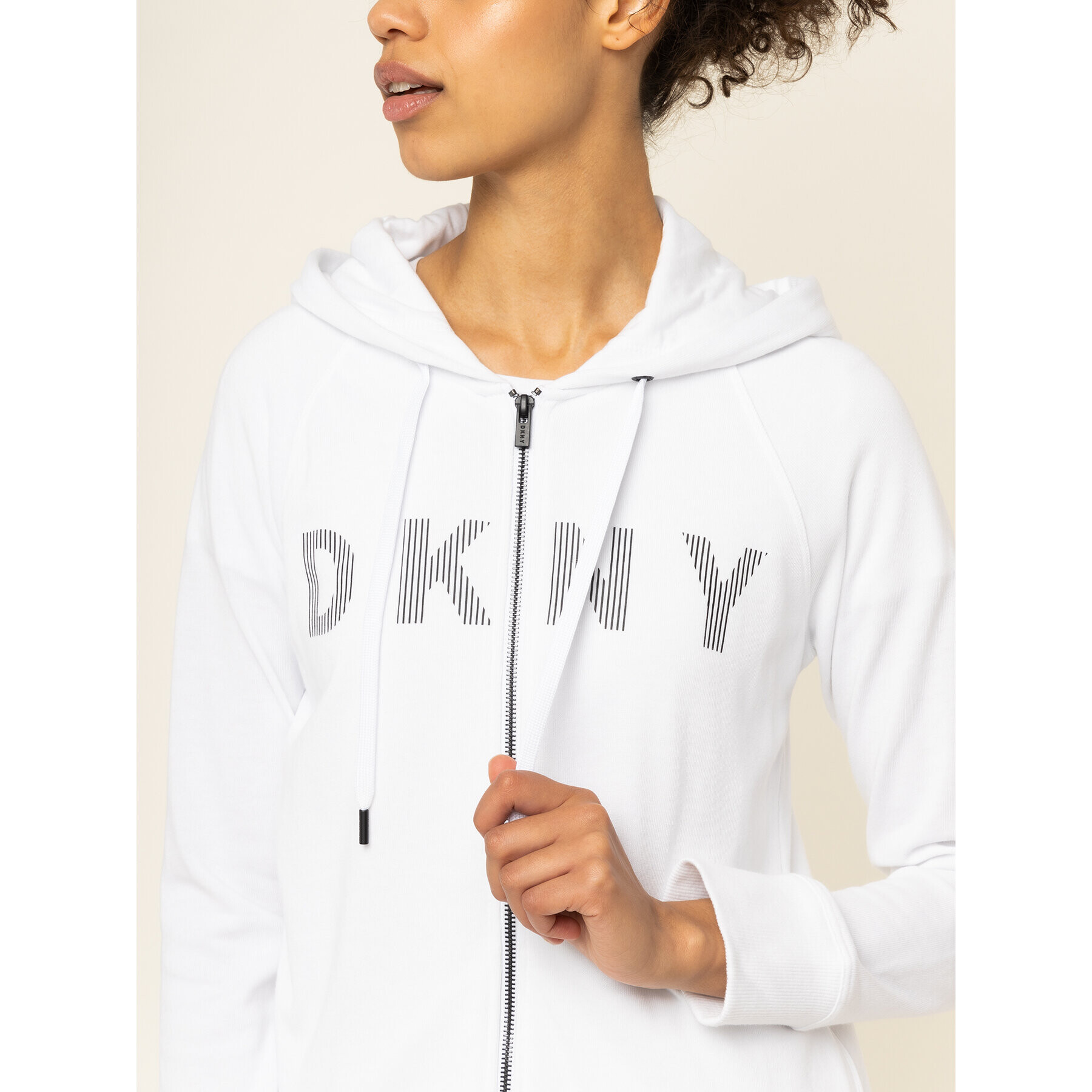 DKNY Sport Суитшърт DP9J8516 Бял Regular Fit - Pepit.bg