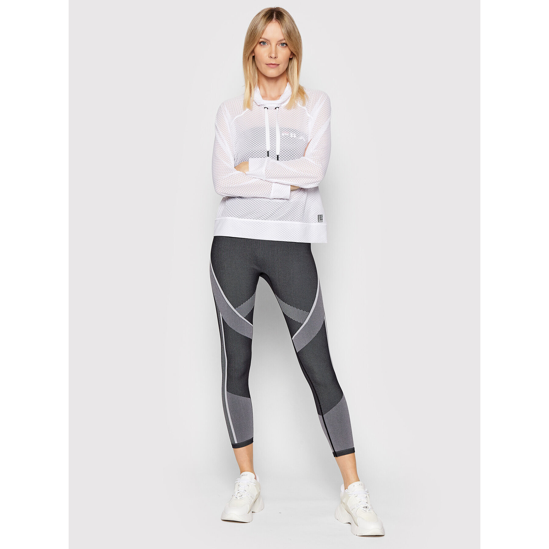 DKNY Sport Суитшърт DP9T6457 Бял Regular Fit - Pepit.bg