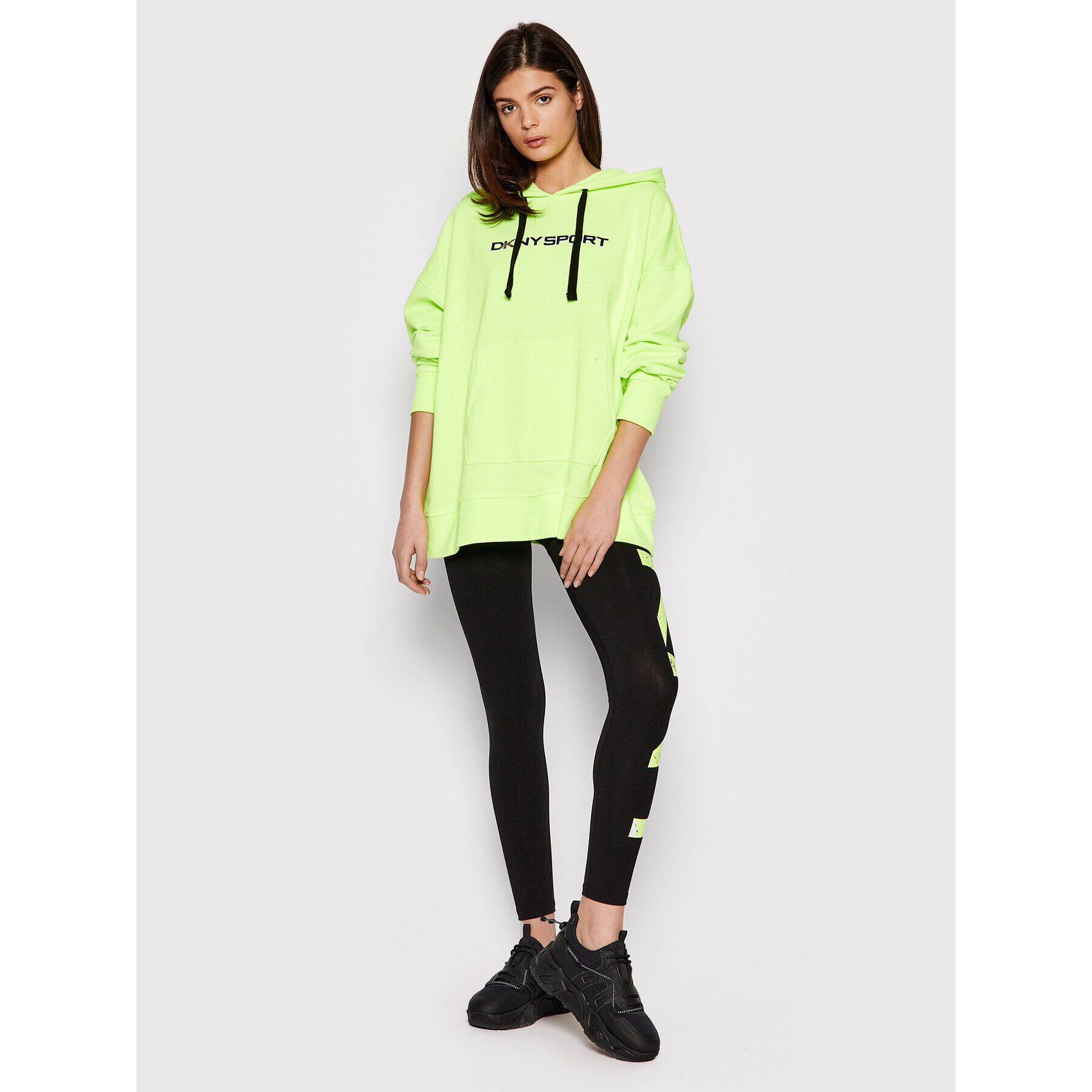 DKNY Sport Суитшърт DPPT8774 Зелен Oversize - Pepit.bg