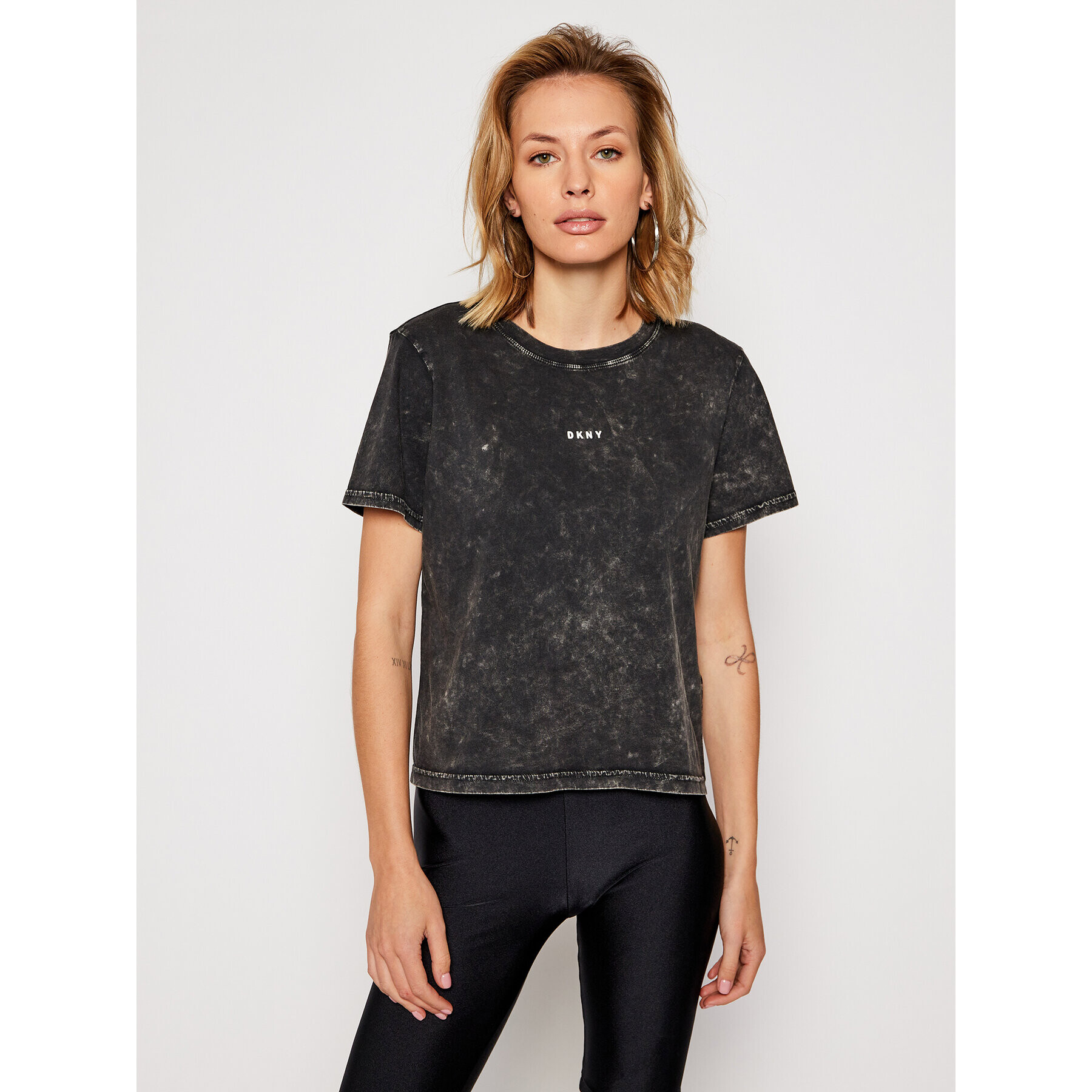 DKNY Sport Тишърт DP0T7384 Черен Regular Fit - Pepit.bg