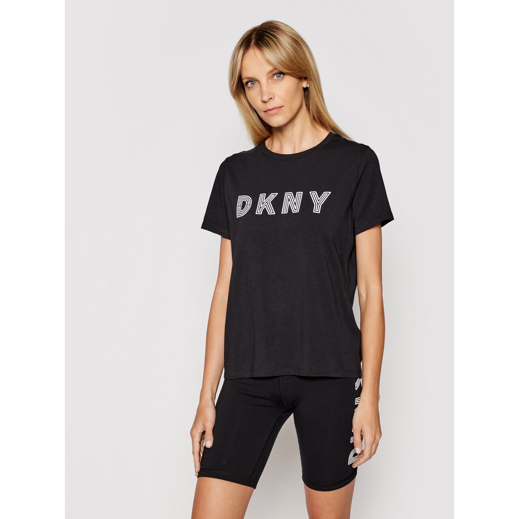 DKNY Sport Тишърт DP0T7440 Черен Regular Fit - Pepit.bg