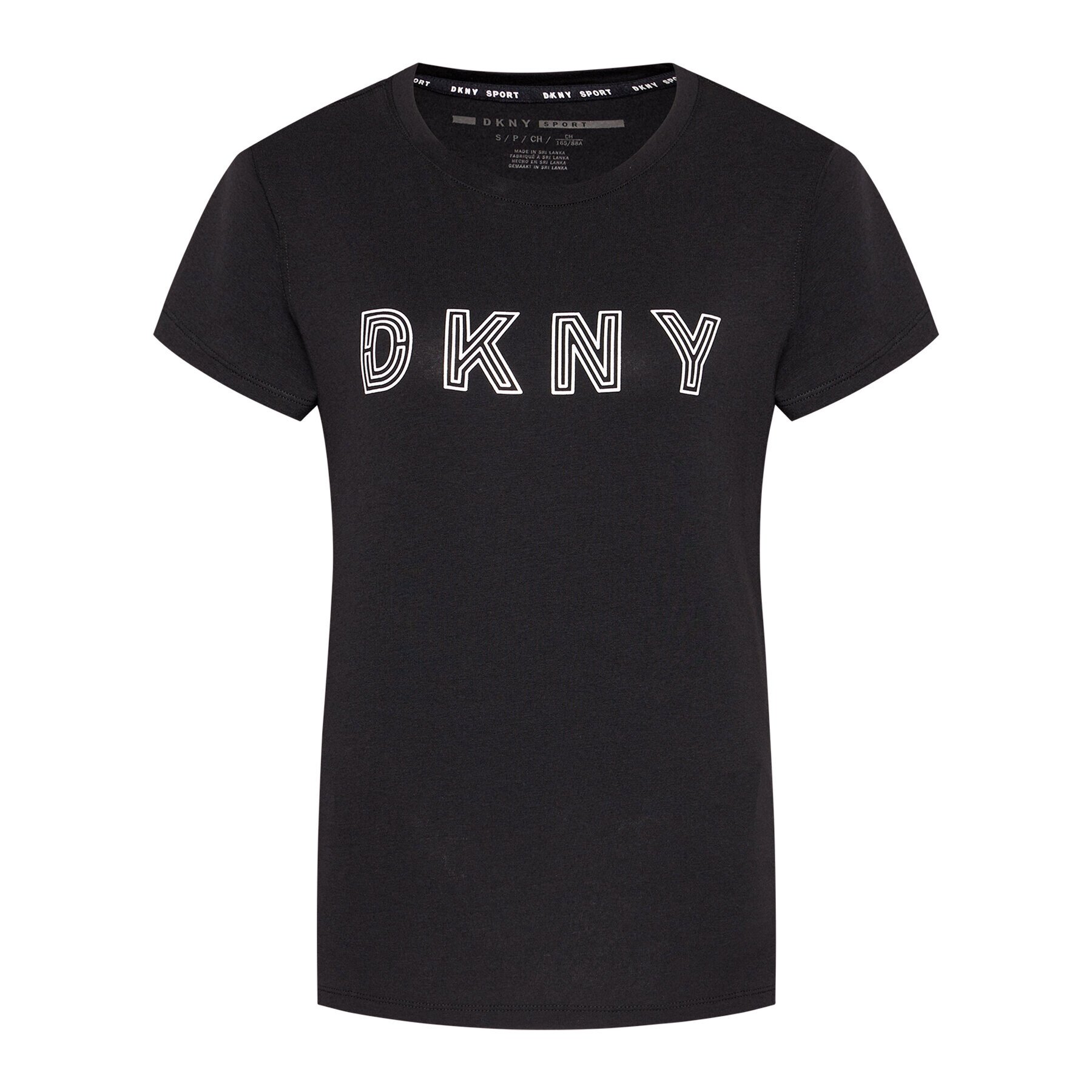 DKNY Sport Тишърт DP0T7440 Черен Regular Fit - Pepit.bg