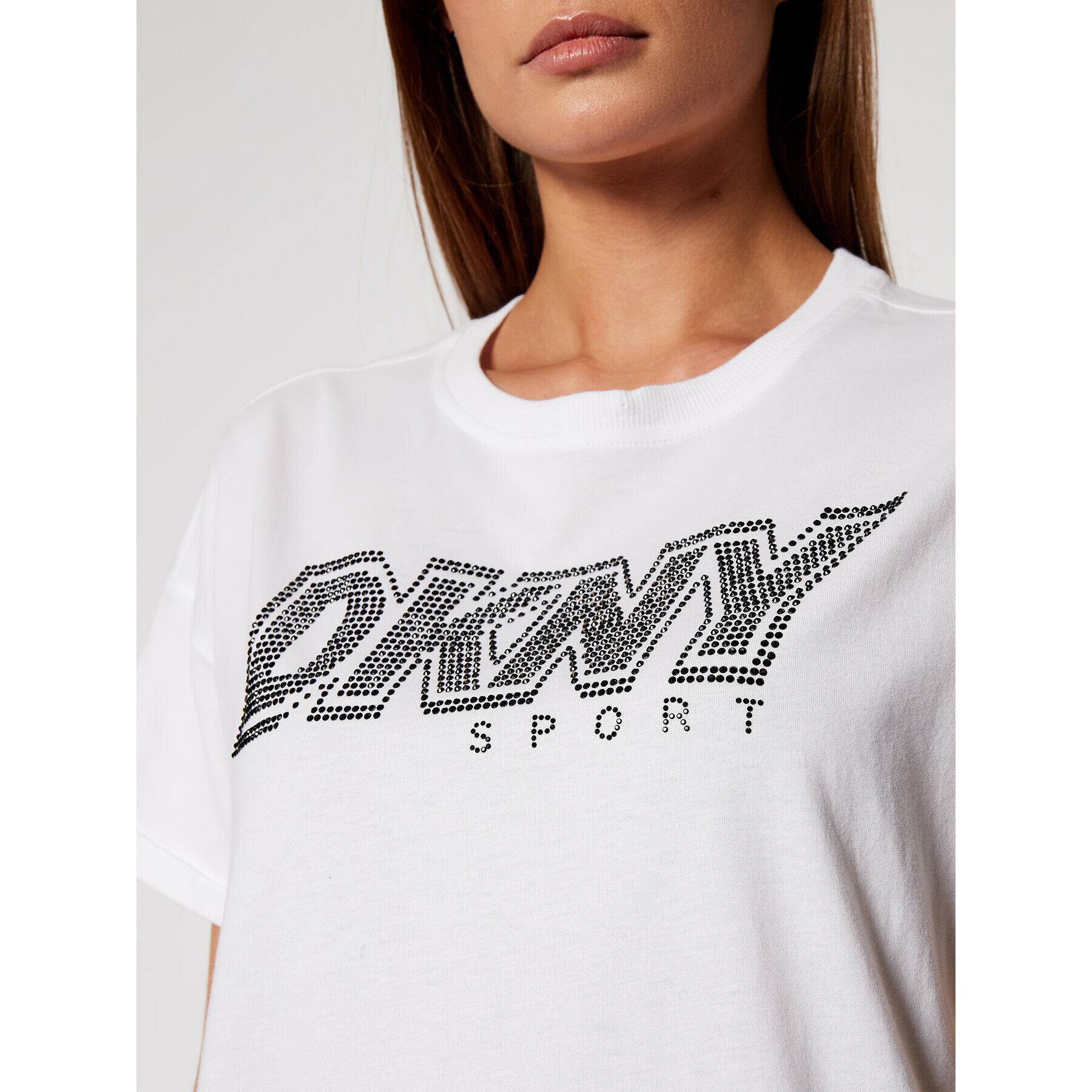 DKNY Sport Тишърт DP0T7477 Бял Relaxed Fit - Pepit.bg