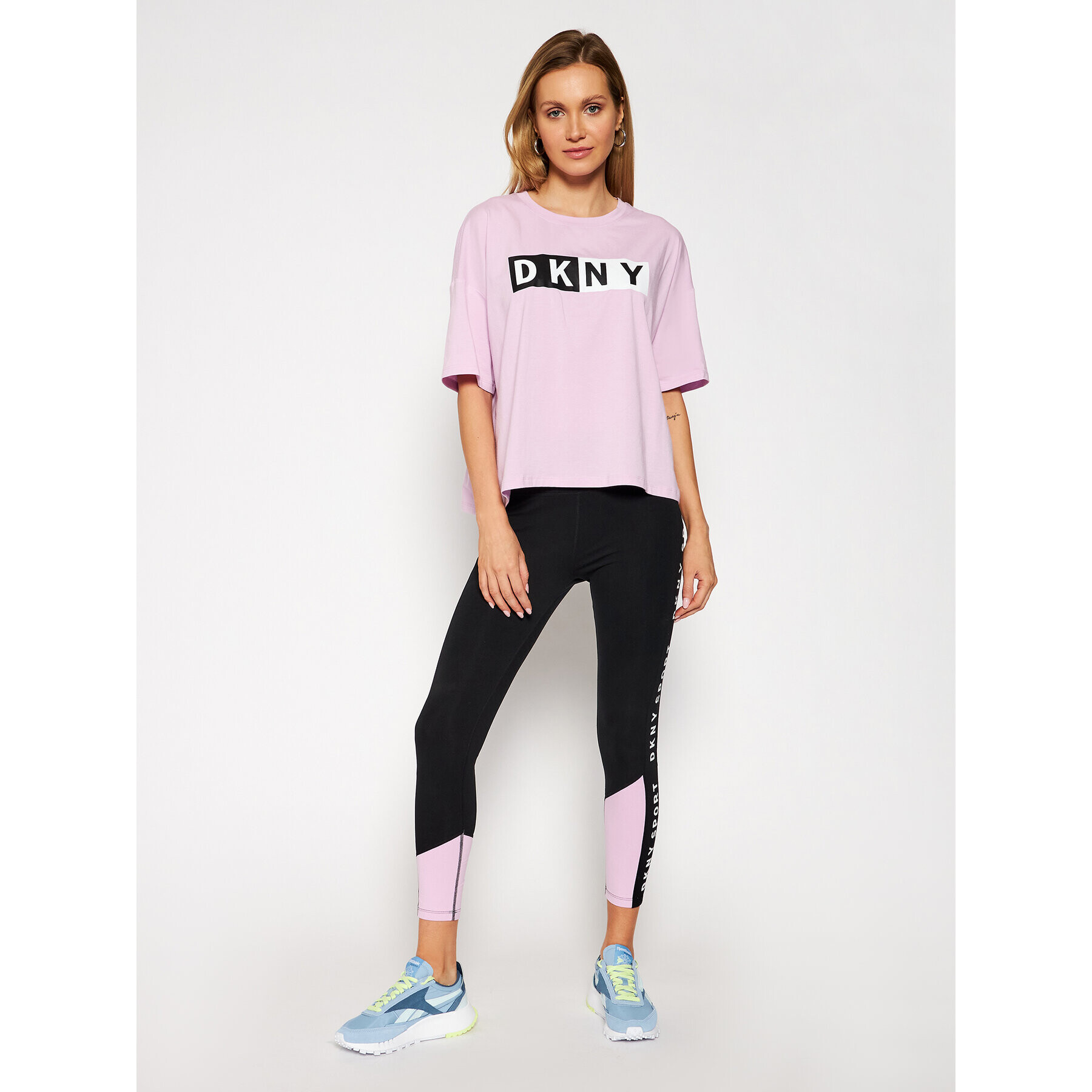 DKNY Sport Тишърт DP0T7732 Виолетов Oversize - Pepit.bg