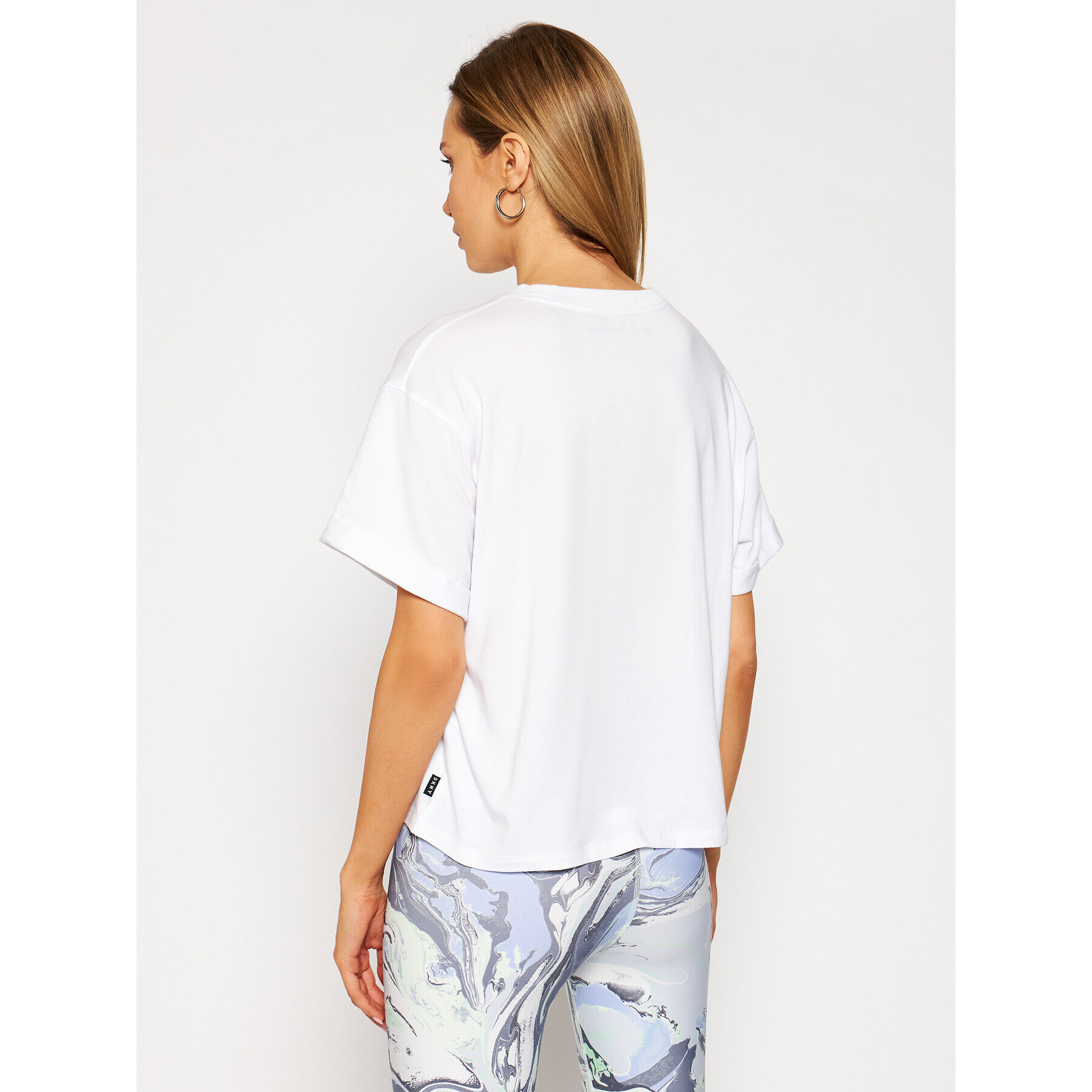 DKNY Sport Тишърт DP0T7854 Бял Oversize - Pepit.bg